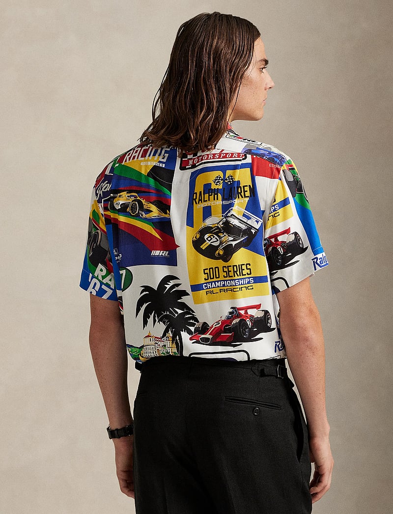 Polo Ralph Lauren - Classic Fit Racing-Print Camp Shirt - casual - 6857 polo prix po - 2