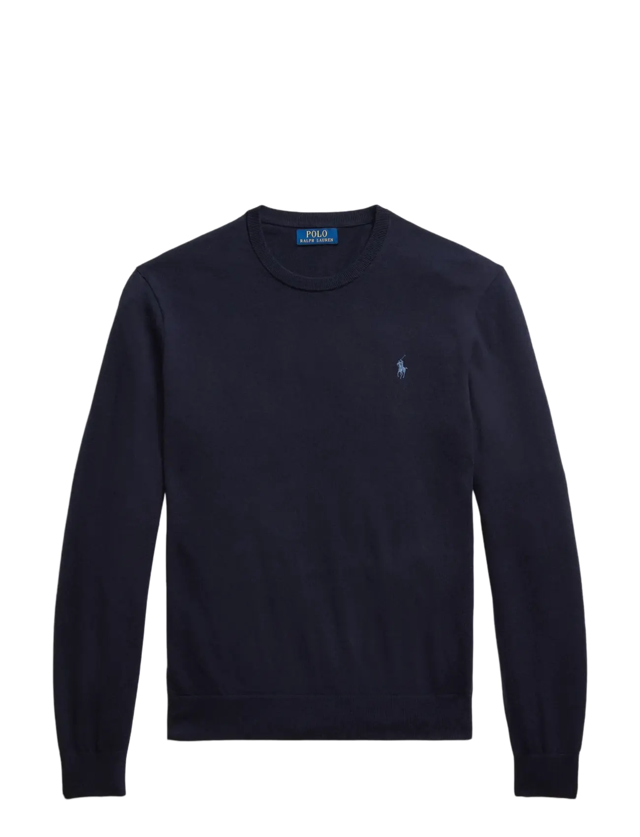 Cotton-Cashmere Crewneck Sweater - HUNTER NAVY