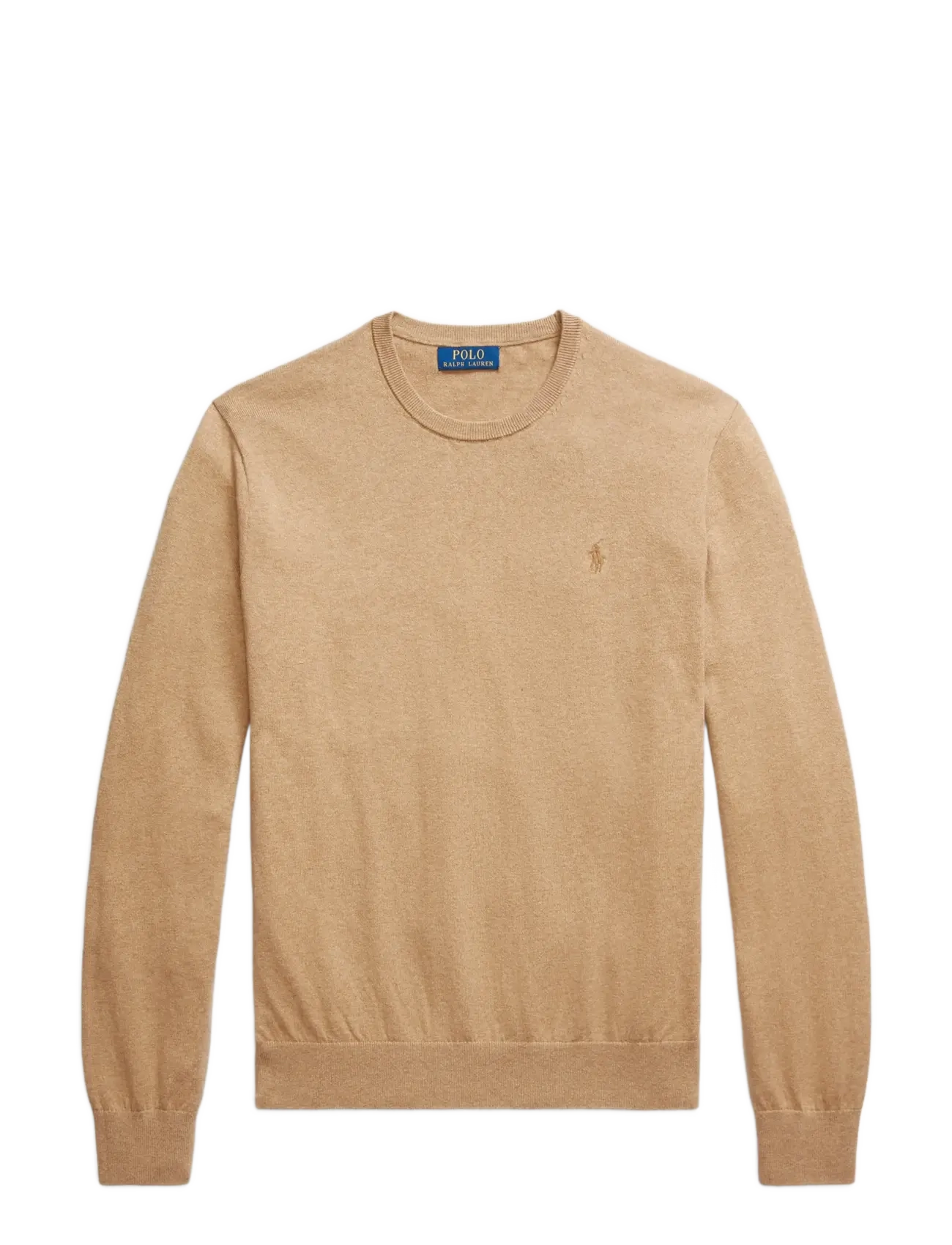 Cotton-Cashmere Crewneck Sweater - SALTED CARAMEL ME
