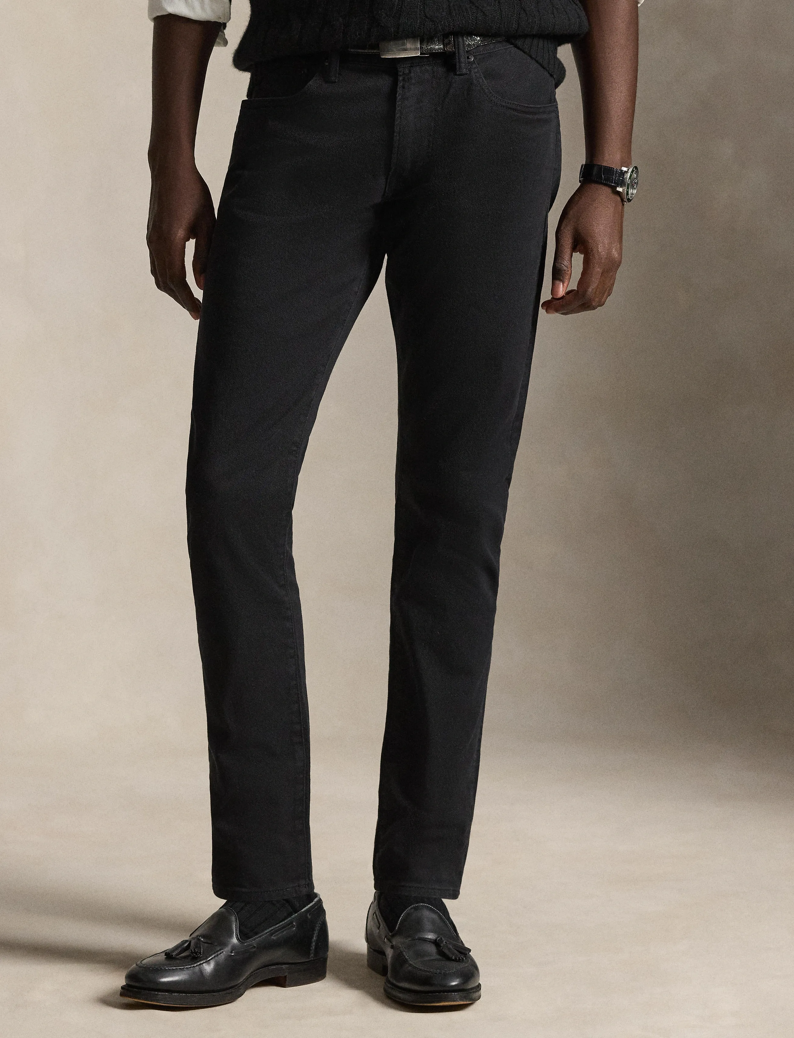 Polo Ralph Lauren Sullivan Slim Garment-Dyed Stretch Jean, 33 x 32, Jeans, Schwarz - Slim, Männerswear