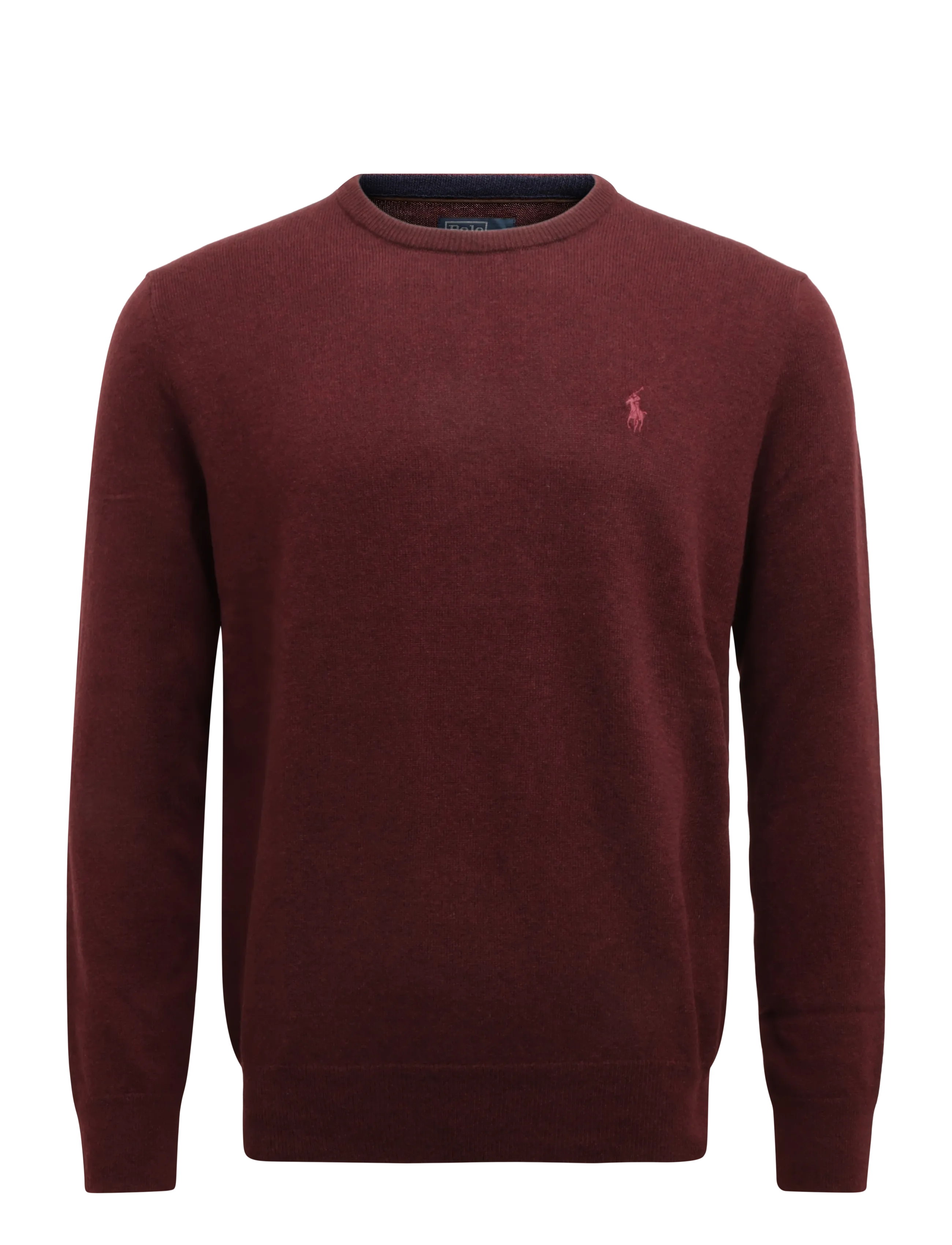 Polo Ralph Lauren 2/27 MERINO RWS-LS CN PP - Strik - AGED WINE HEATHER / burgundy