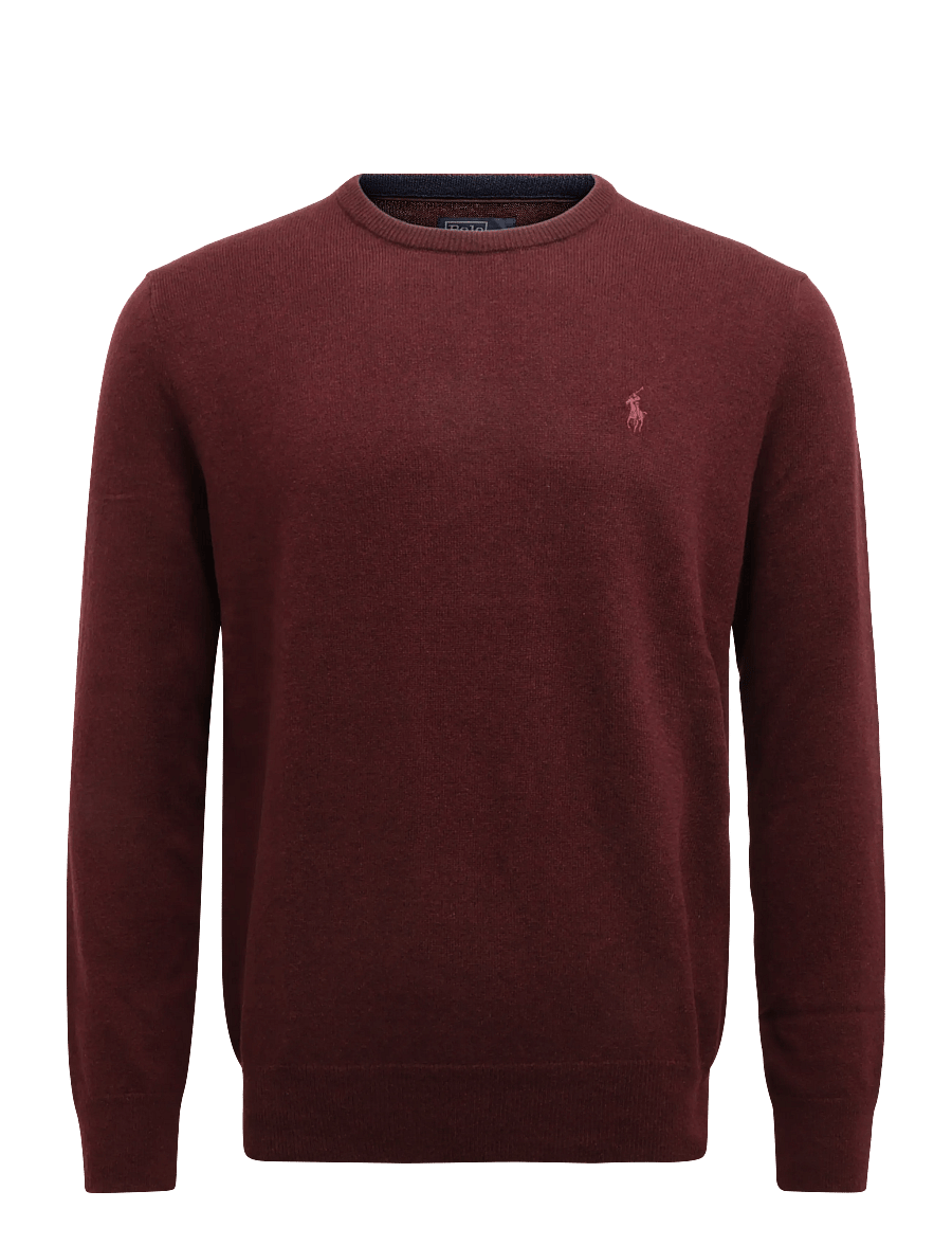 Polo Ralph Lauren - 2/27 MERINO RWS-LS CN PP - rund hals - aged wine heather - 0