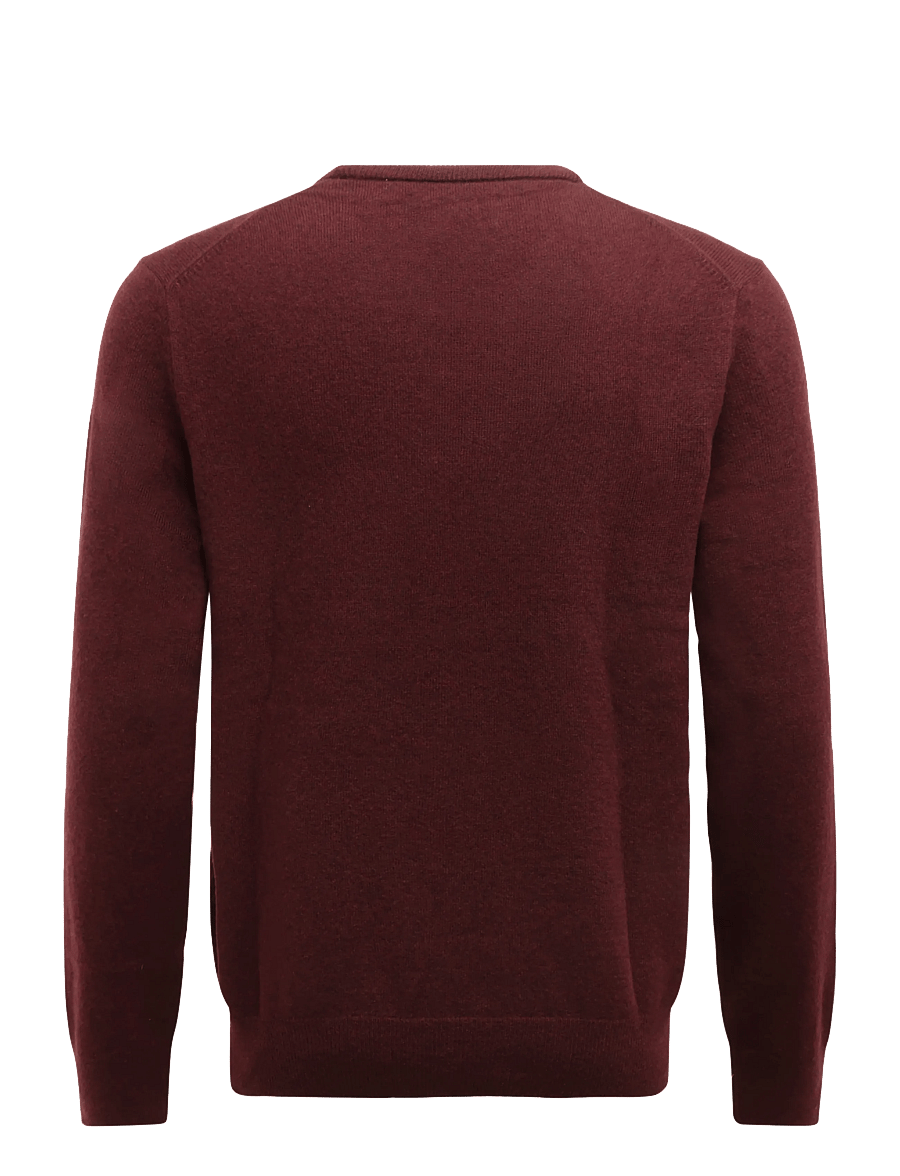 Polo Ralph Lauren - 2/27 MERINO RWS-LS CN PP - rund hals - aged wine heather - 1