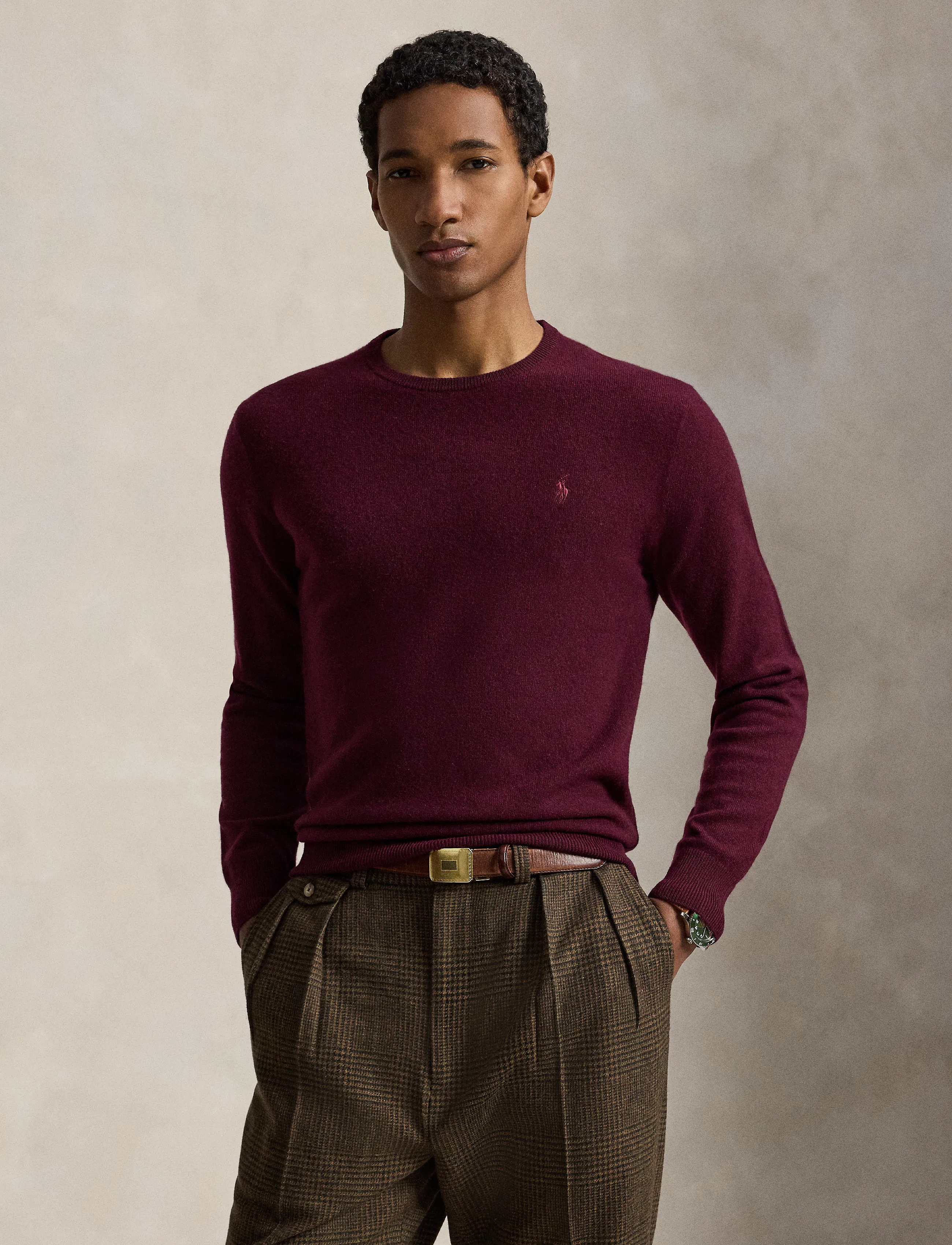 Polo Ralph Lauren - Wool Crewneck Sweater - rundhals - aged wine heather - 1