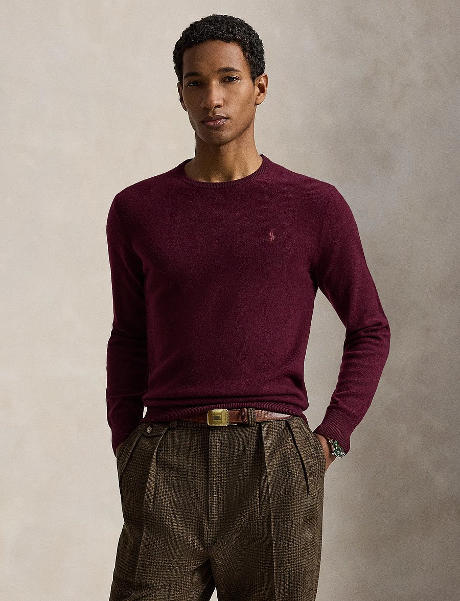 Polo Ralph Lauren - Wool Crewneck Sweater - rundhals - aged wine heather - 1