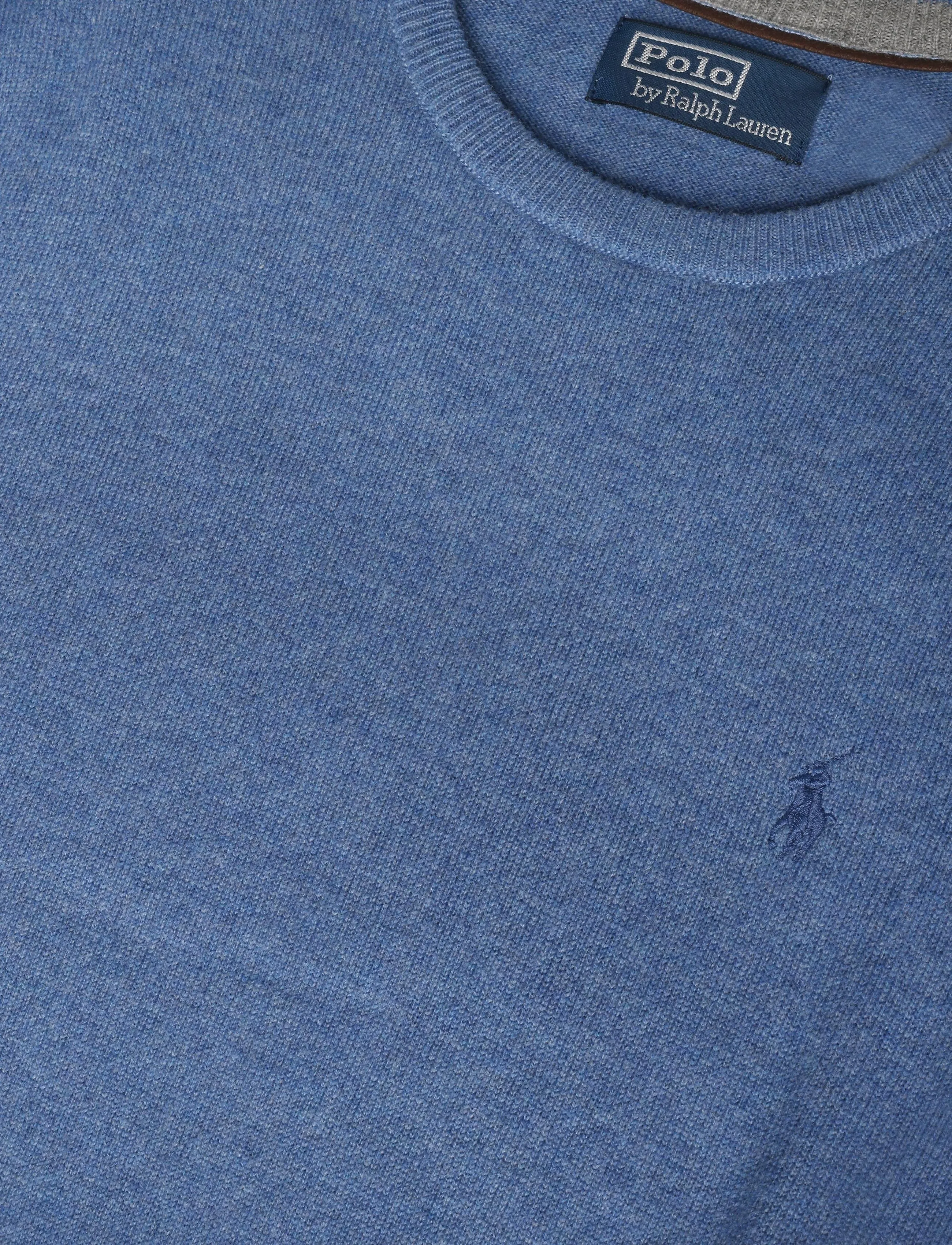 Polo Ralph Lauren - 2/27 MERINO RWS-LS CN PP - rund hals - blue borage heath - 2