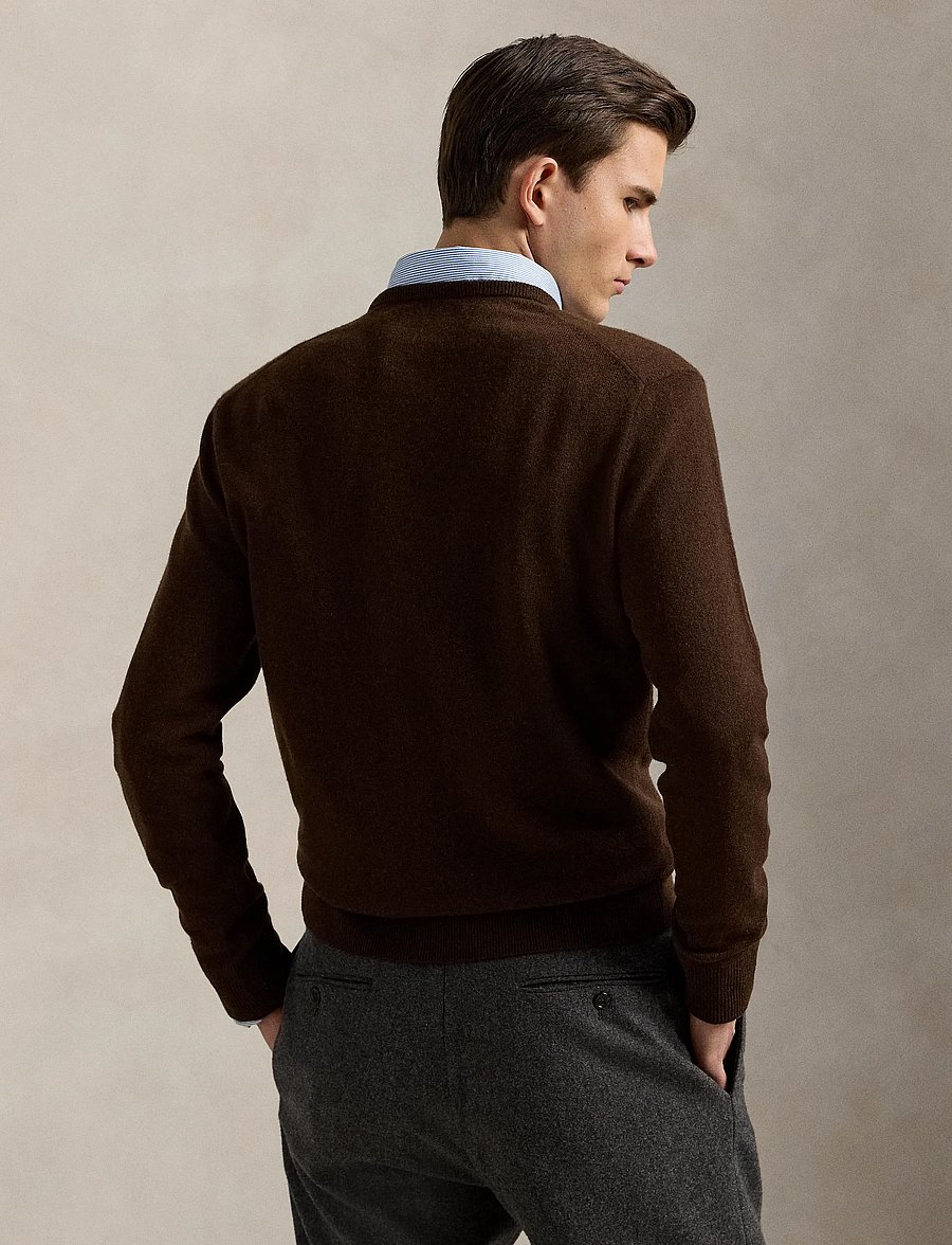 Polo Ralph Lauren - Wool Crewneck Sweater - rund hals - cacao brown heath - 2