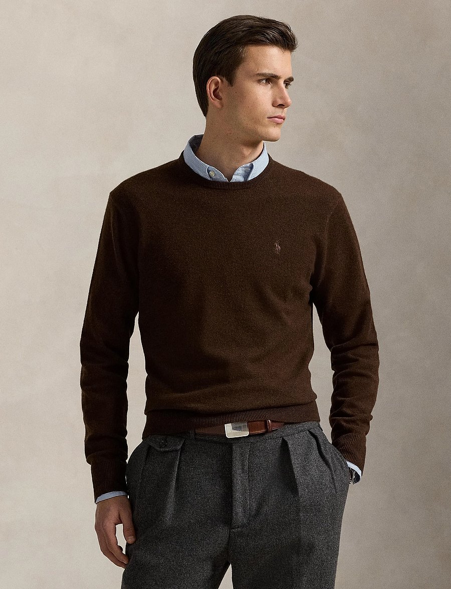 Polo Ralph Lauren - Wool Crewneck Sweater - rund hals - cacao brown heath - 3