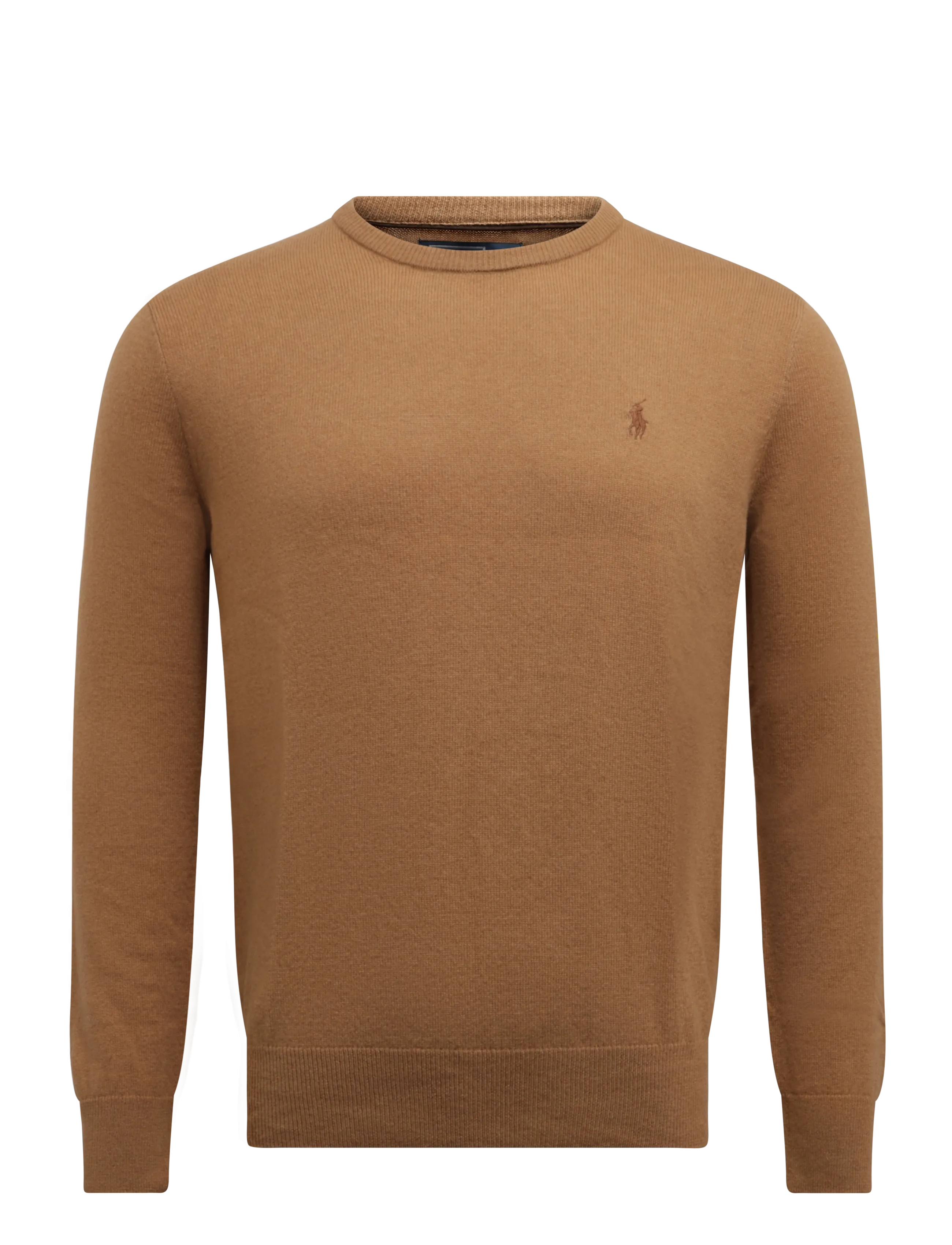 Polo Ralph Lauren 2/27 MERINO RWS-LS CN PP - Strik - CROUTON TAN HEATH / brown