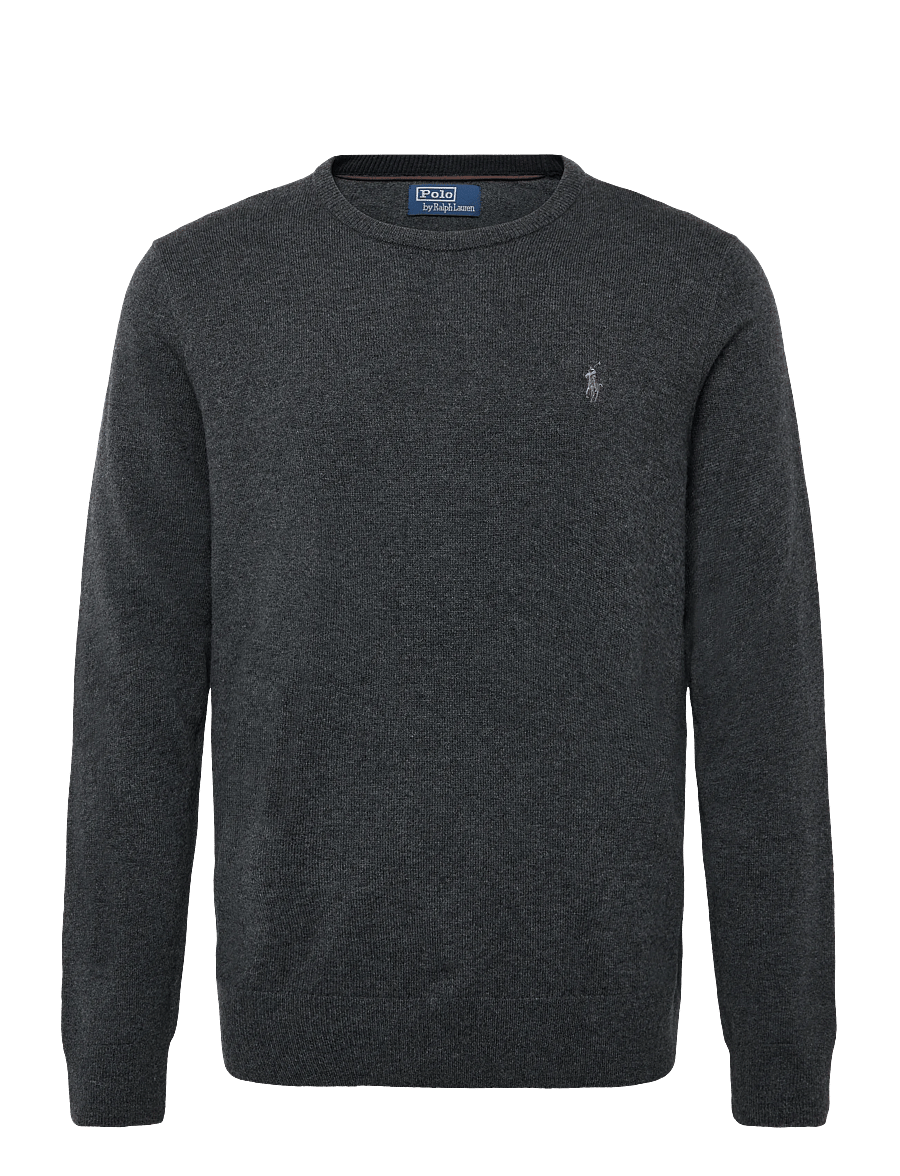Polo Ralph Lauren - Wool Crewneck Sweater - round necks - dark charcoal hea - 2