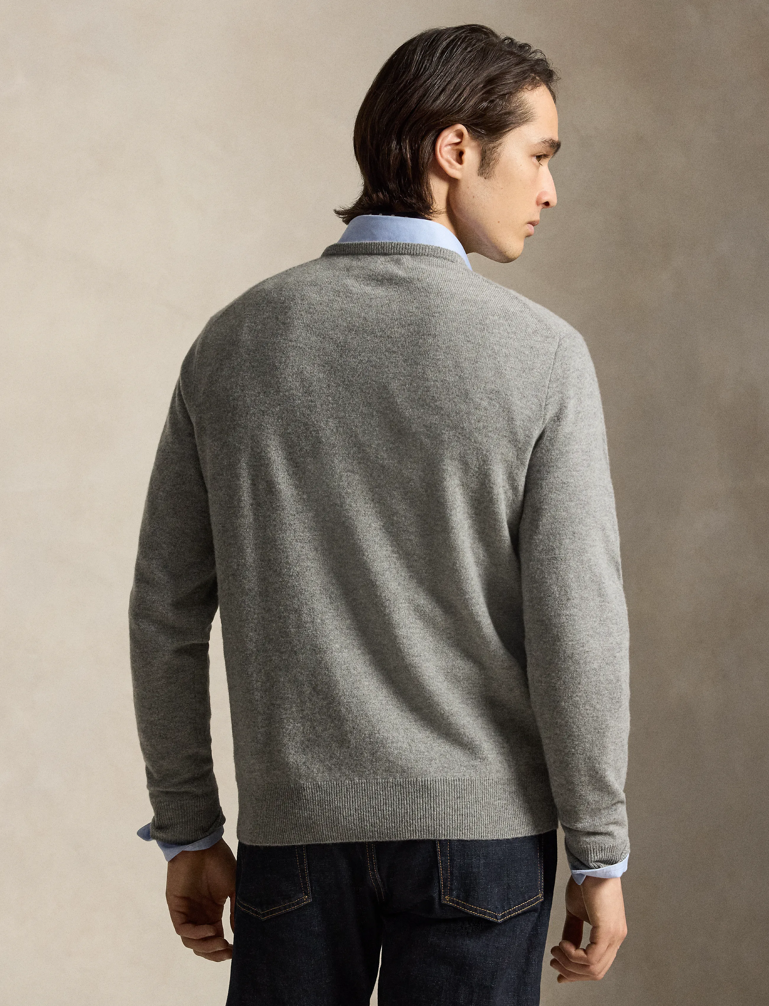 Polo Ralph Lauren - Wool Crewneck Sweater - rund hals - fawn grey heather - 2