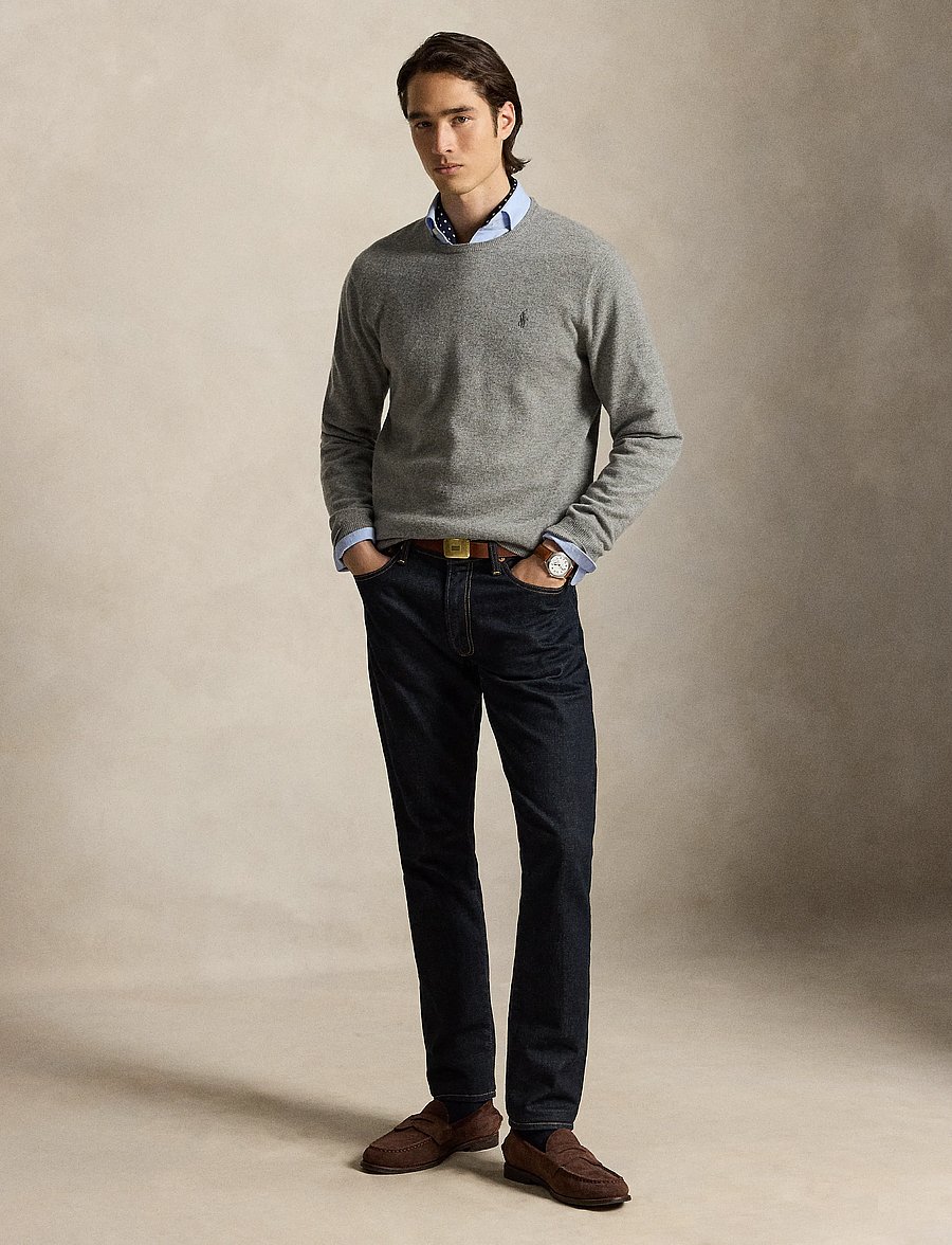 Polo Ralph Lauren - Wool Crewneck Sweater - rund hals - fawn grey heather - 3