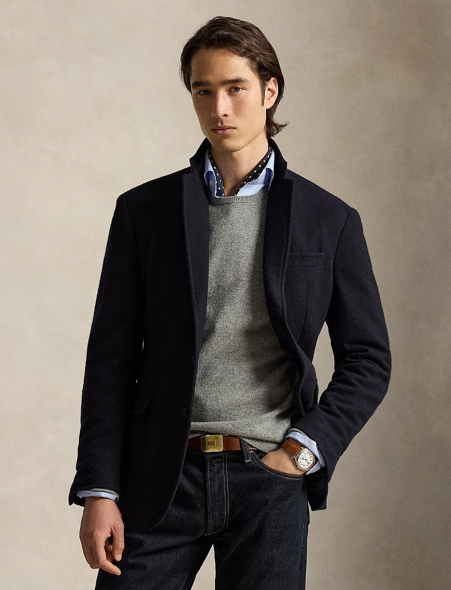 Polo Ralph Lauren - Wool Crewneck Sweater - rund hals - fawn grey heather - 4