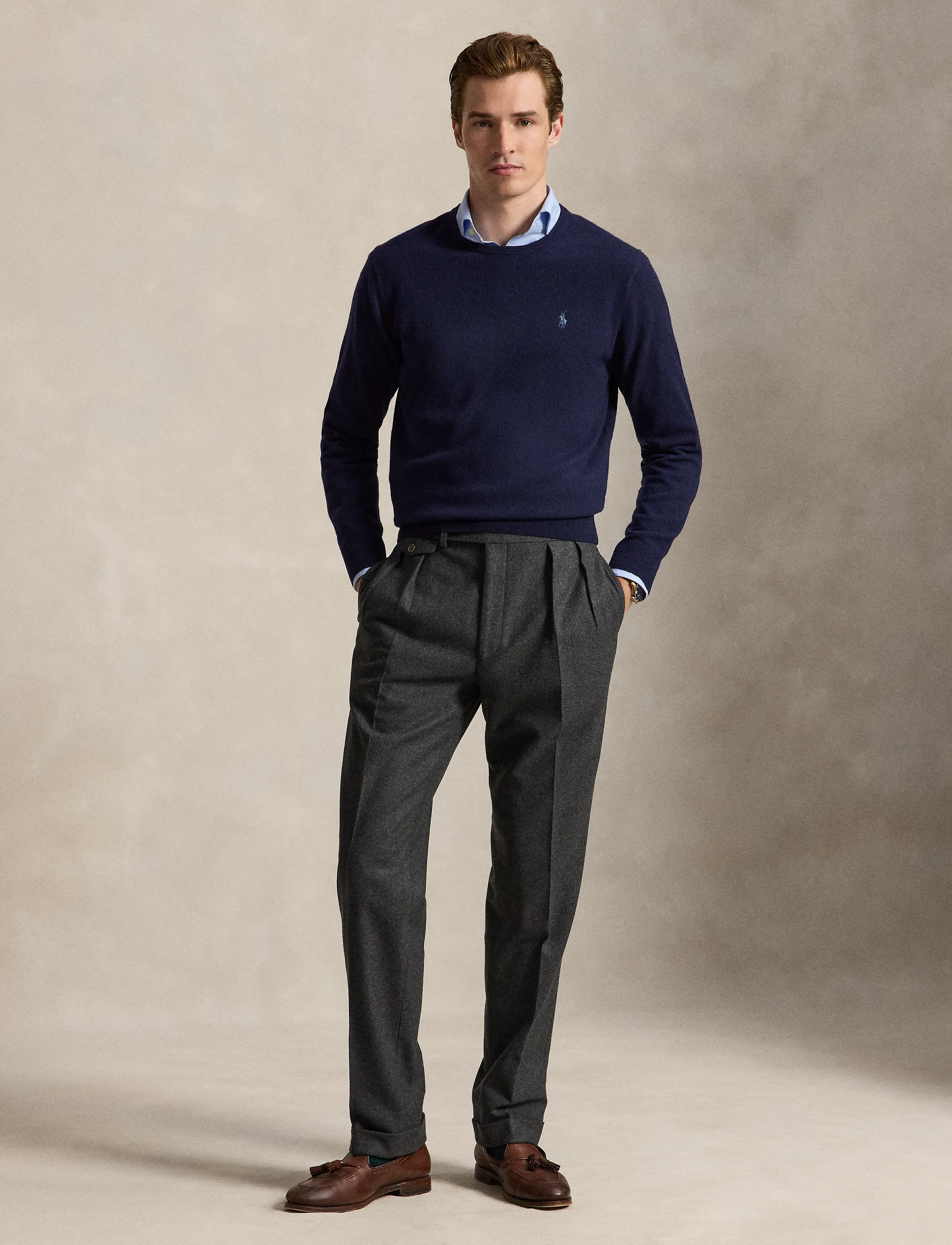 Polo Ralph Lauren - Wool Crewneck Sweater - rundhals - hunter navy - 4