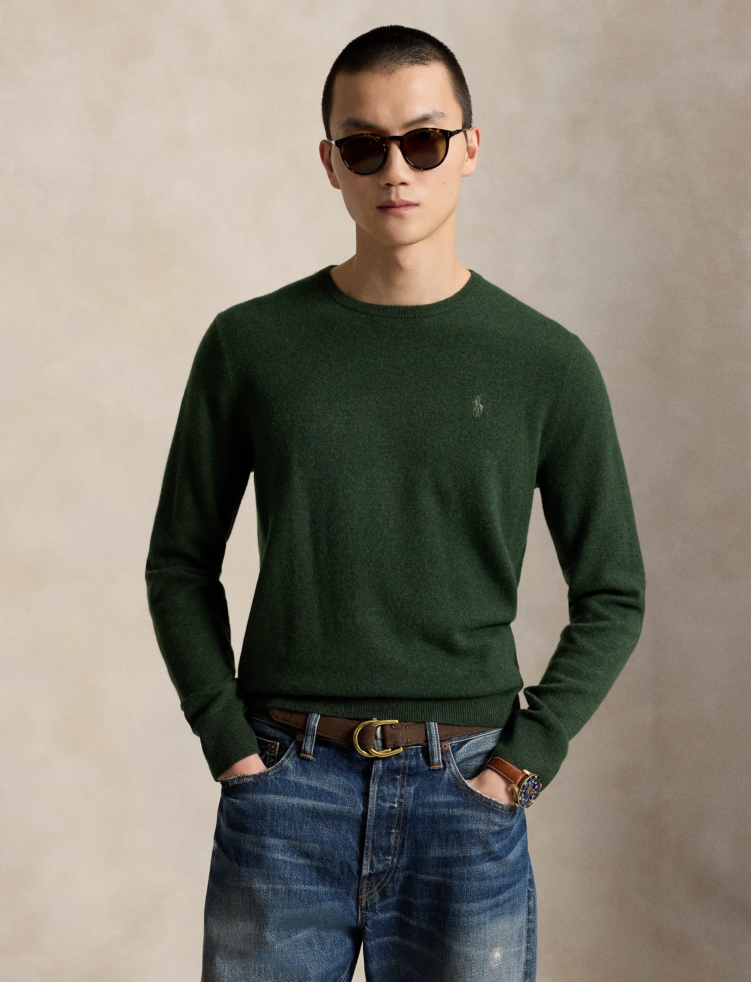 Polo Ralph Lauren - Wool Crewneck Sweater - rundhals - lodgepole pine he - 1