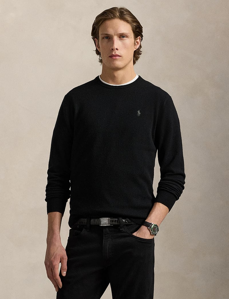 Polo Ralph Lauren - 2/27 MERINO RWS-LS CN PP - kringlótt hálsmál - polo black - 3