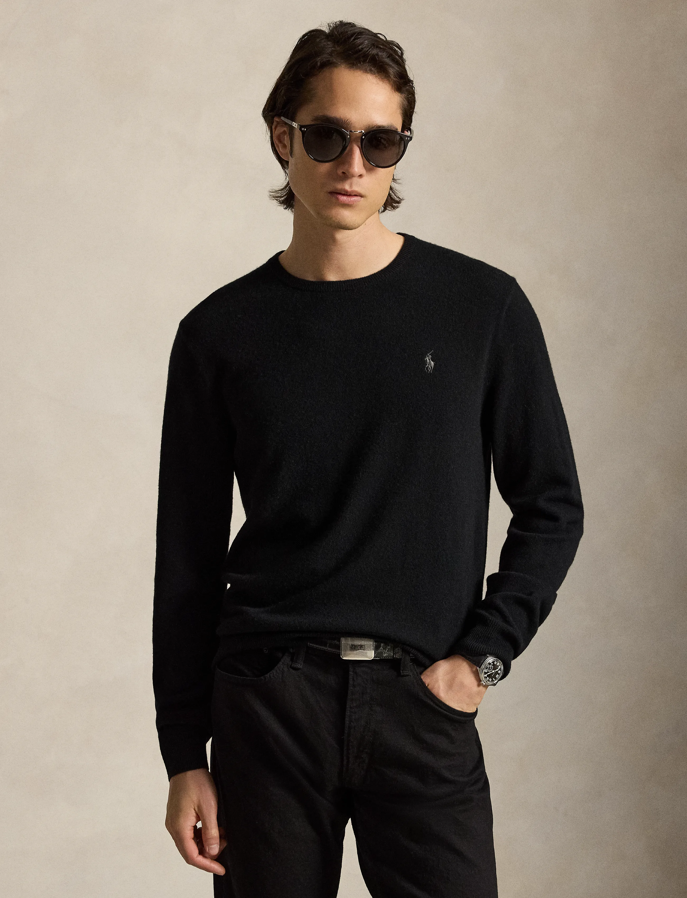 Polo Ralph Lauren - Wool Crewneck Sweater - rundhals - polo black - 5