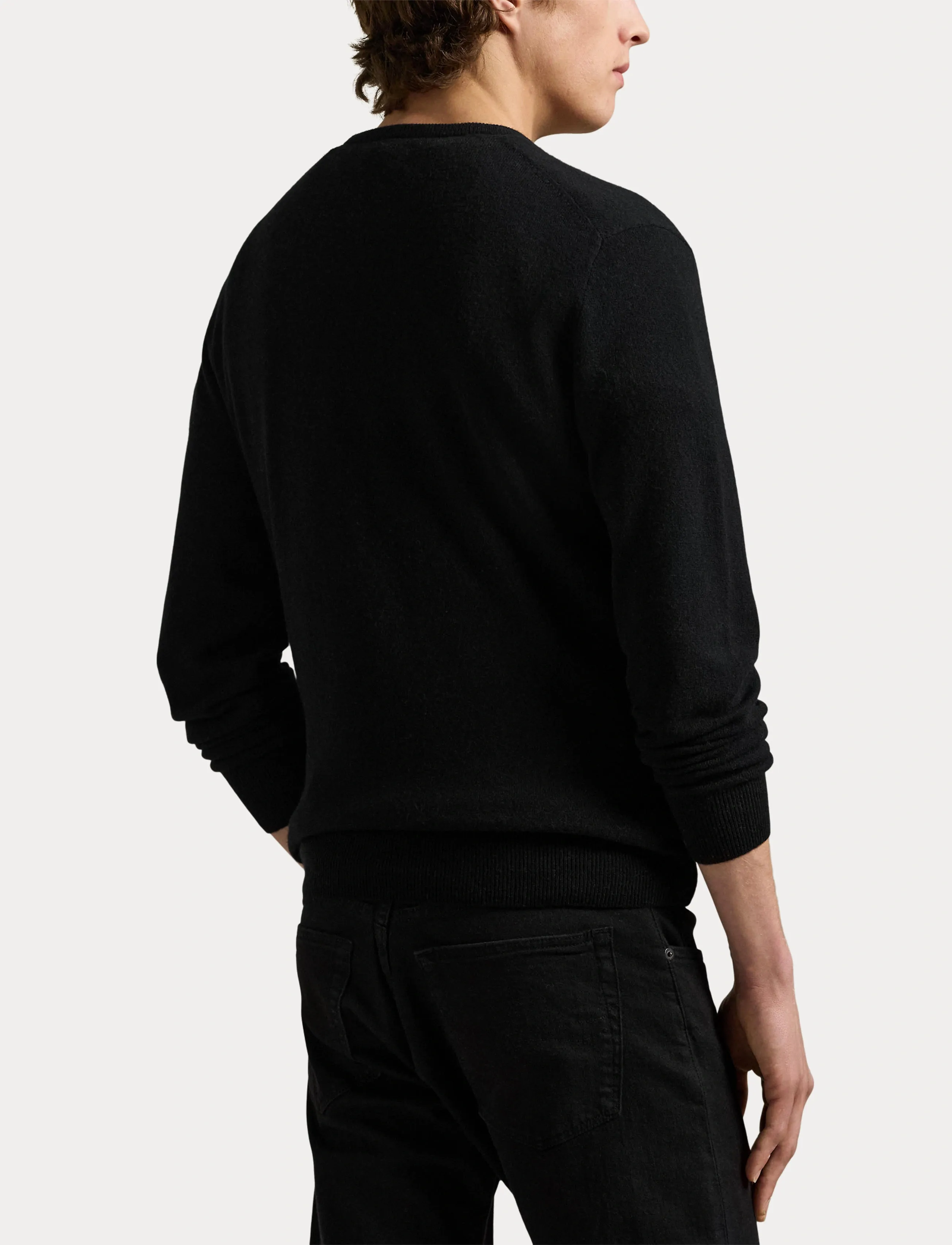 Polo Ralph Lauren 2/27 MERINO RWS-LS CN PP - Strik - POLO BLACK / black