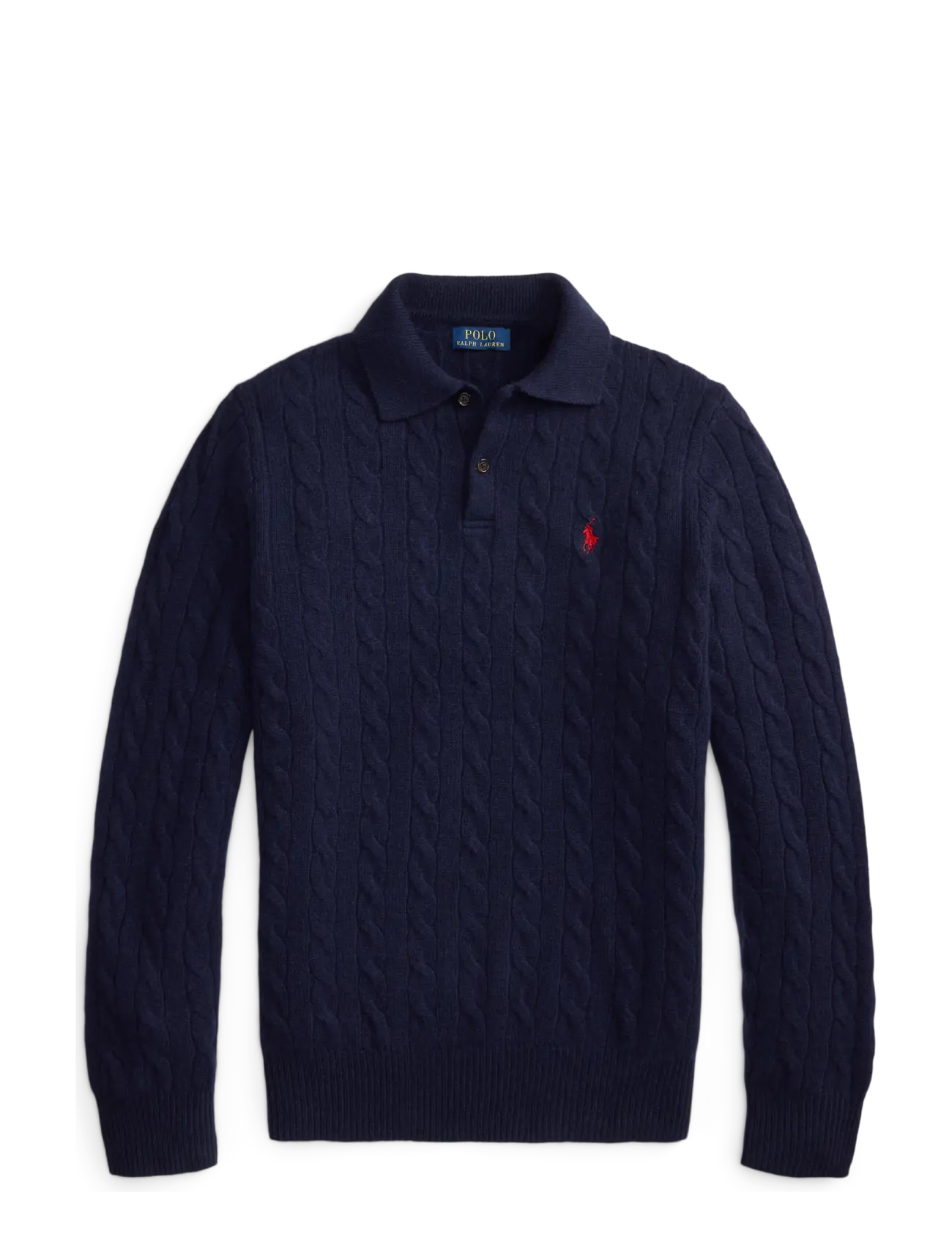 Polo Ralph Lauren Cable-Knit Wool-Cashmere Sweater - Strik - HUNTER NAVY / navy