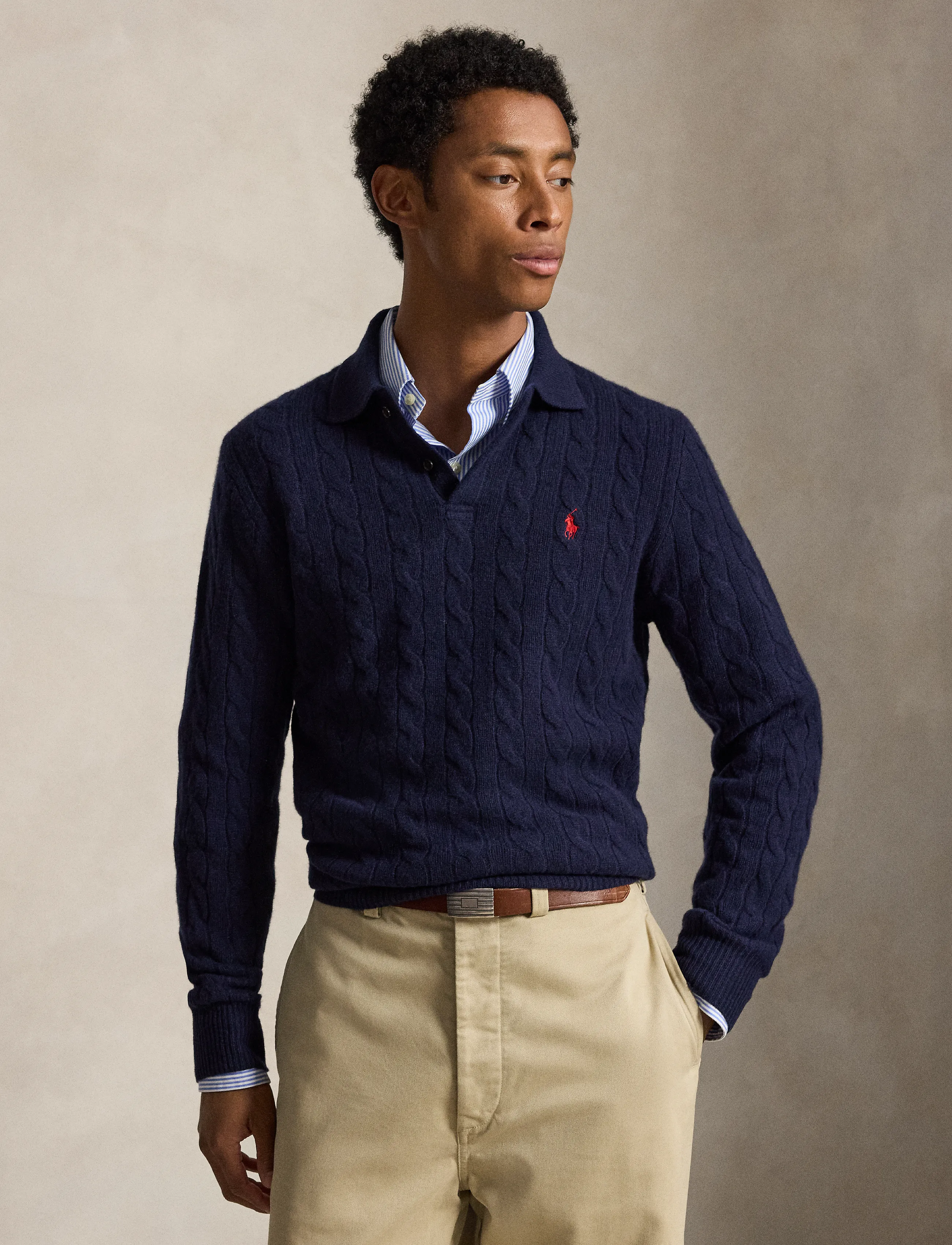 Cable-Knit Wool-Cashmere Sweater