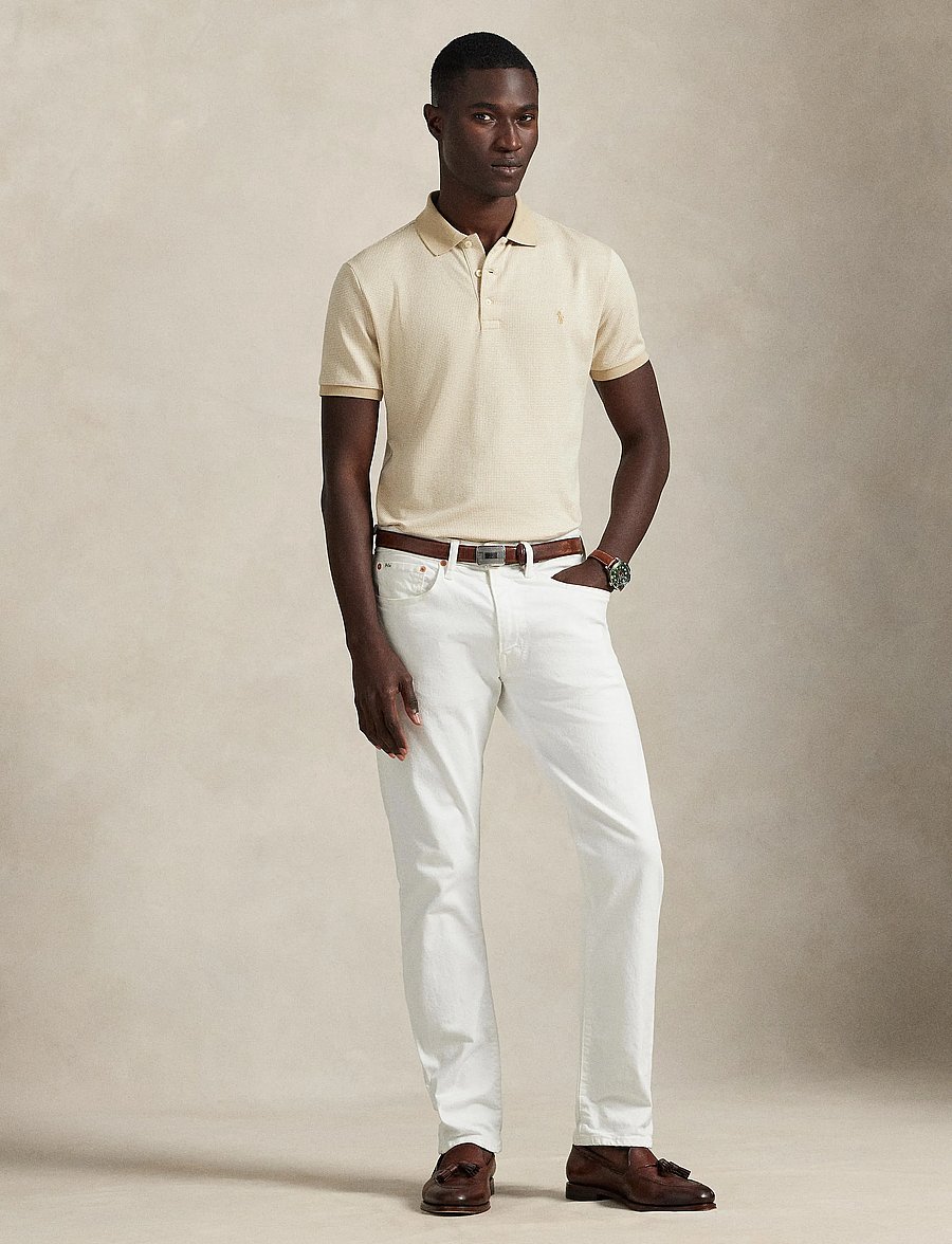 Polo Ralph Lauren - 55/2 JERSEY-SSL-PSH - sand dune/white - 0
