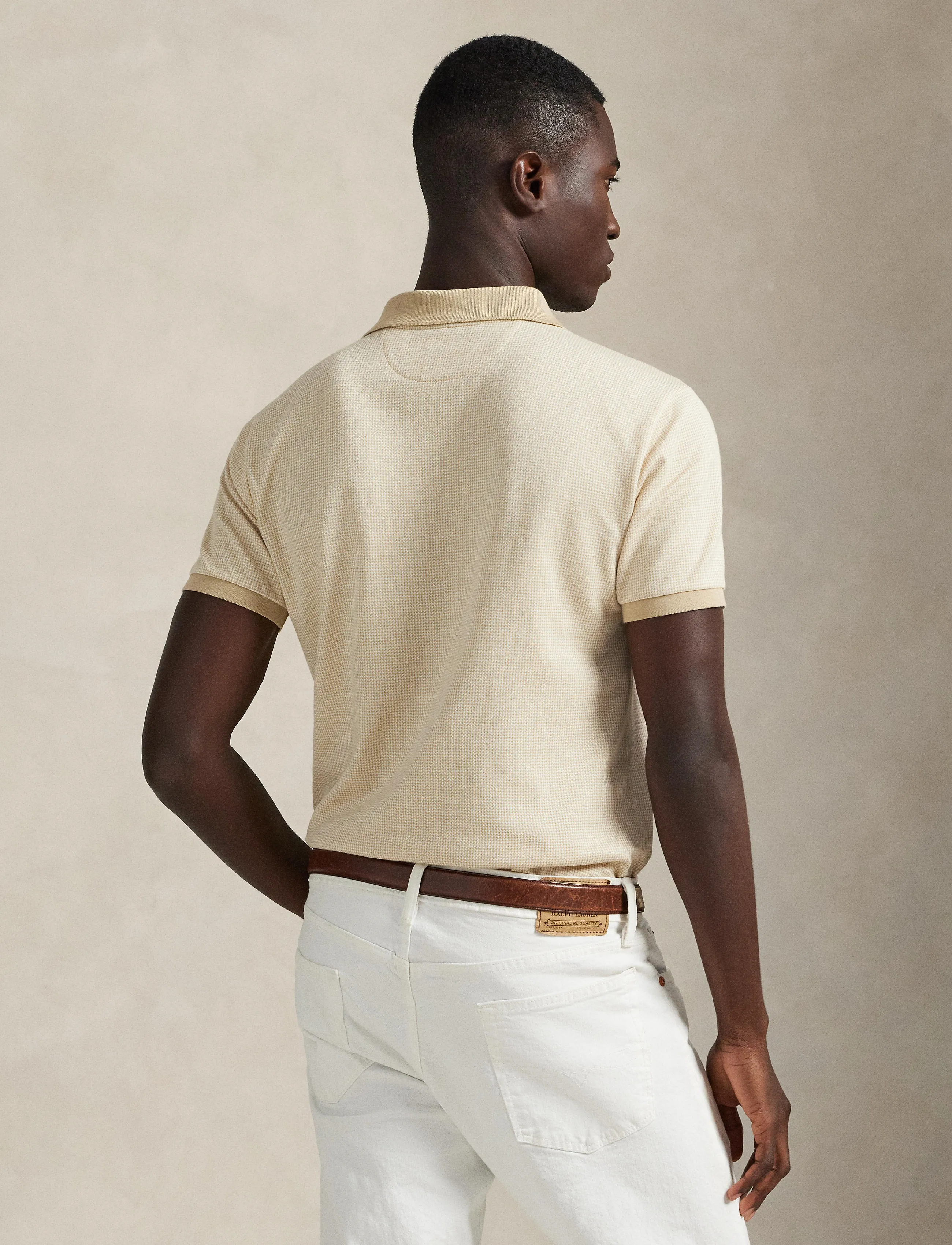 Polo Ralph Lauren - 55/2 JERSEY-SSL-PSH - sand dune/white - 2