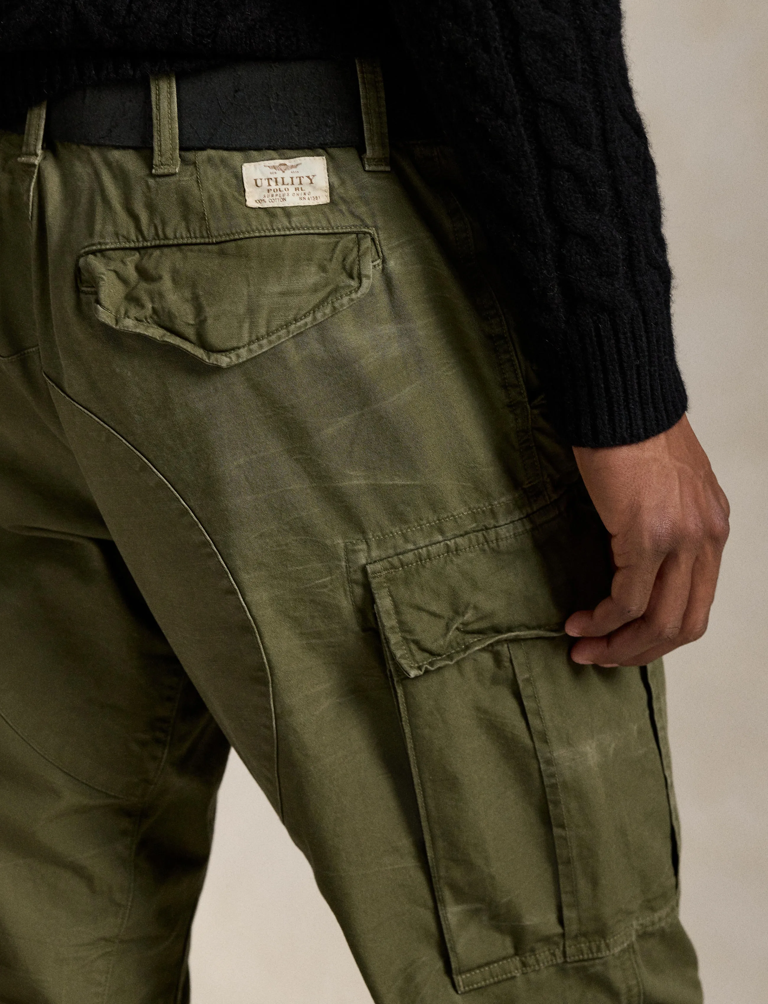 Polo Ralph Lauren - Classic Fit Canvas Cargo Pant - outdoors olive - 4