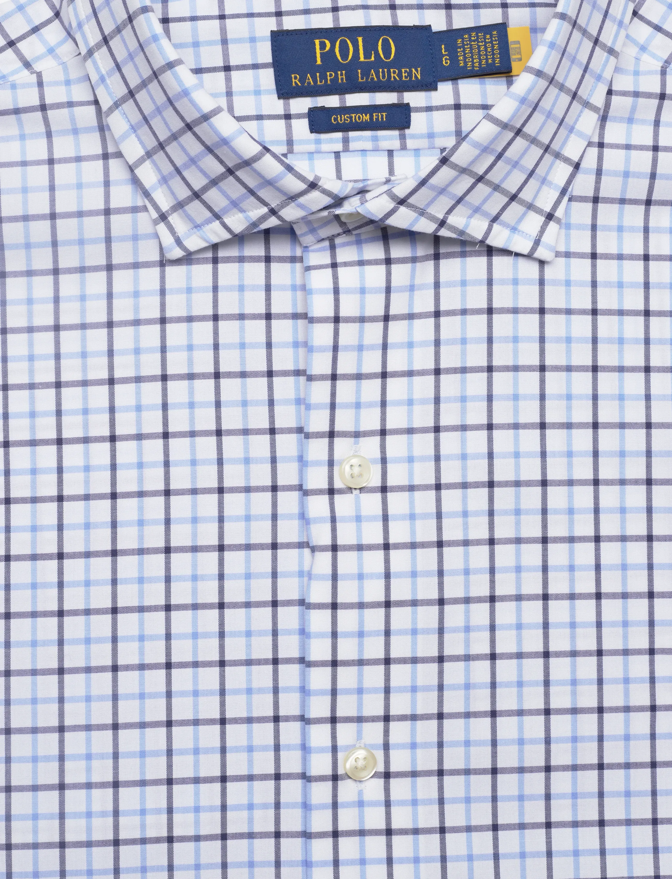 Polo Ralph Lauren - 50/1 BISTRCH POPLIN-CUESTBBPPCS - casual skjorter - 6927a white blue - 2