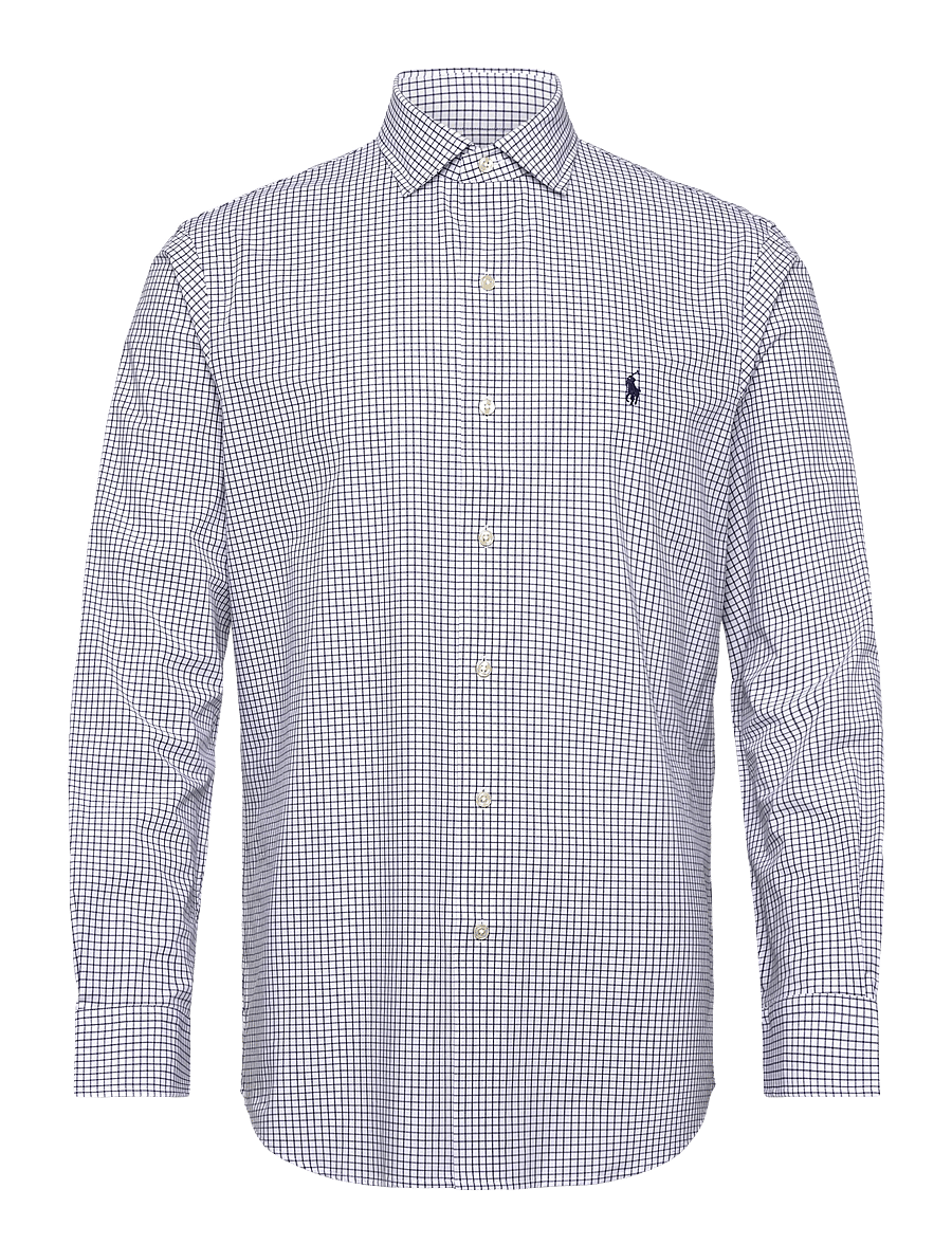 Polo Ralph Lauren - Custom Fit Plaid Stretch Poplin Shirt - karierte hemden - 7047a white new c - 1