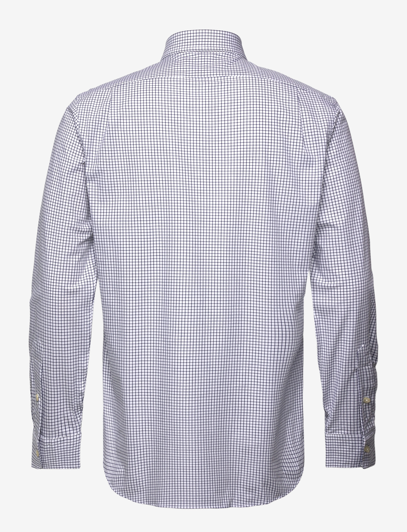 Polo Ralph Lauren - Custom Fit Plaid Stretch Poplin Shirt - basic skjortor - 7047a white new c - 1