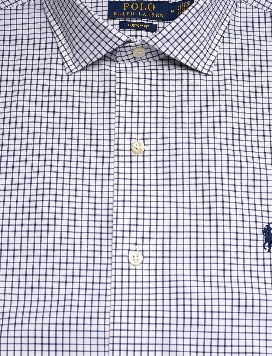 Polo Ralph Lauren - Custom Fit Plaid Stretch Poplin Shirt - karierte hemden - 7047a white new c - 4
