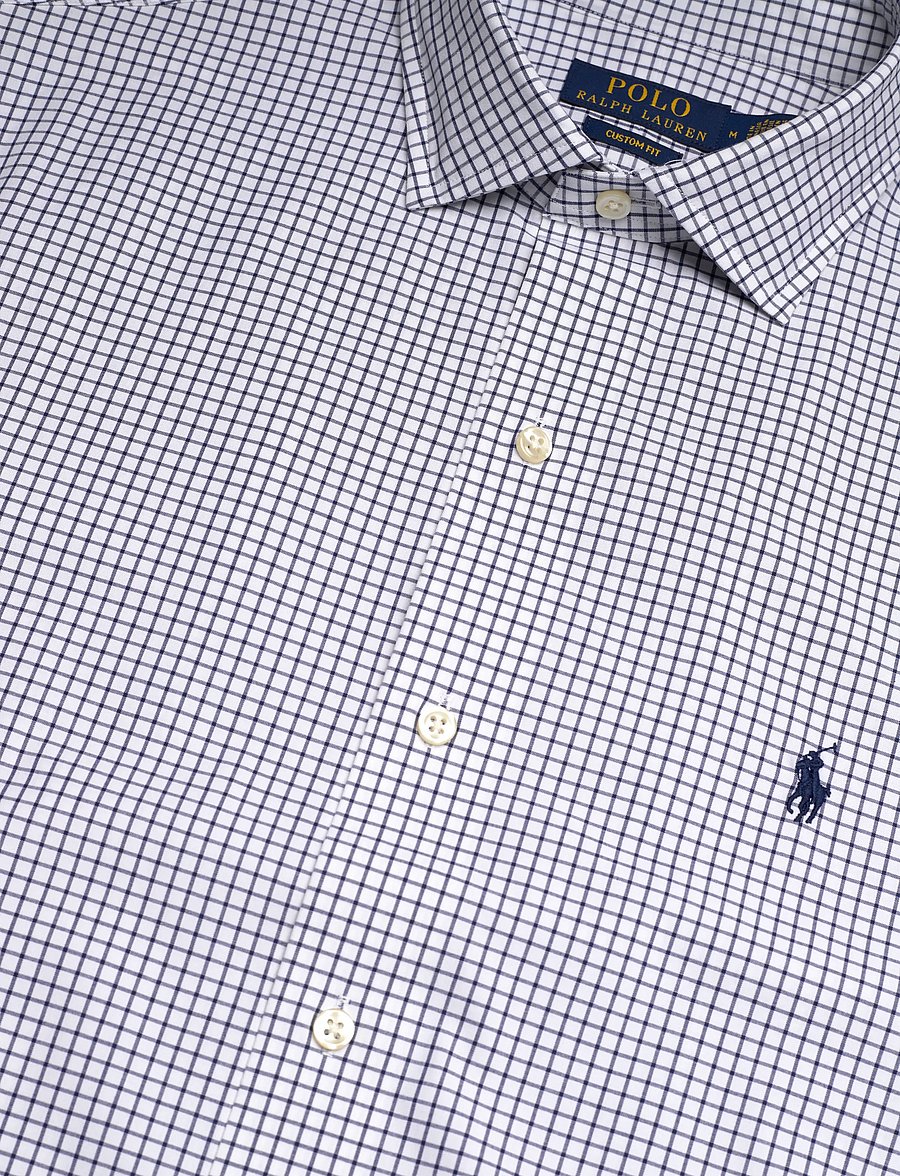 Polo Ralph Lauren - Custom Fit Plaid Stretch Poplin Shirt - karierte hemden - 7047a white new c - 5