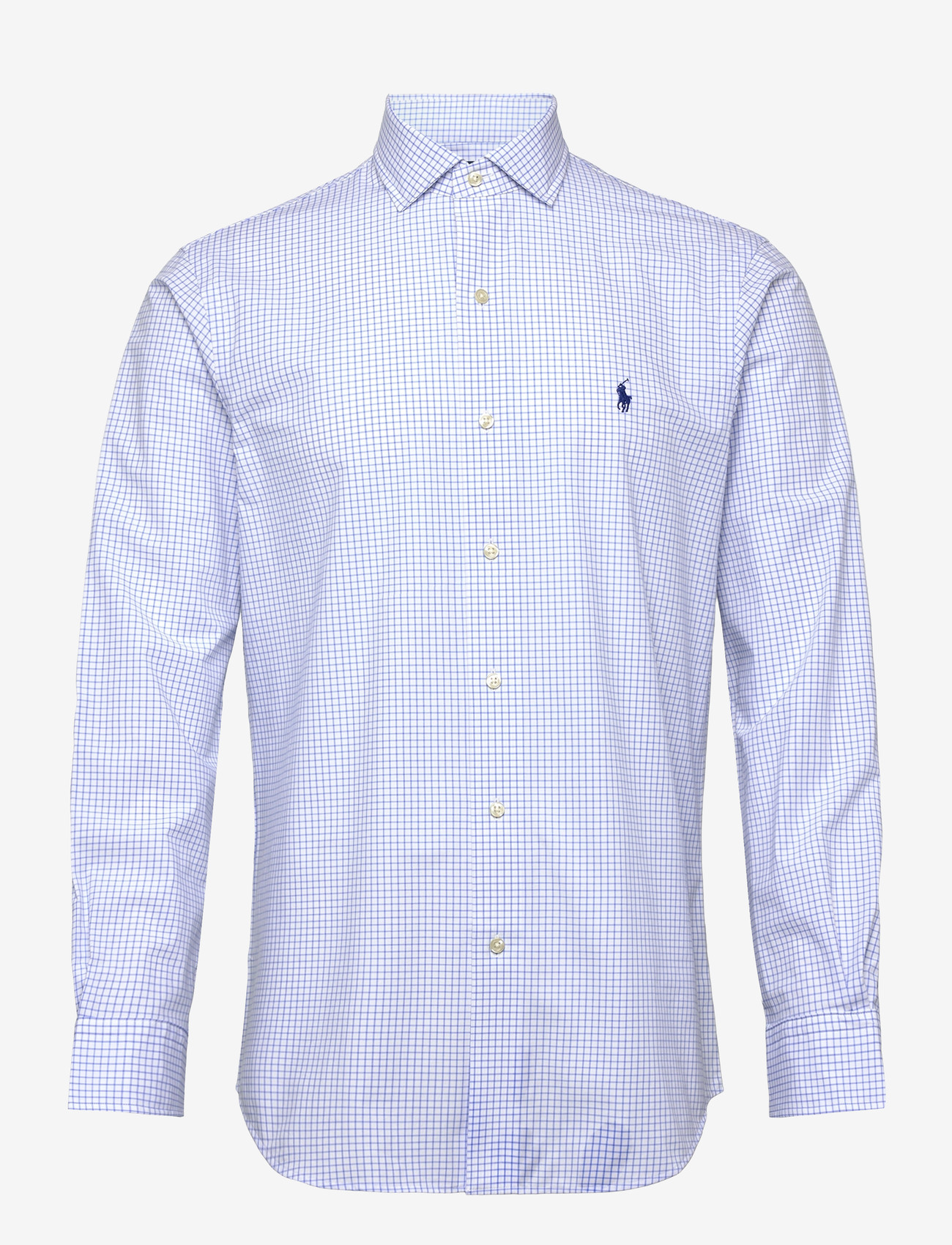 Polo Ralph Lauren - Custom Fit Plaid Stretch Poplin Shirt - basic skjortor - 7047b white harbo - 0