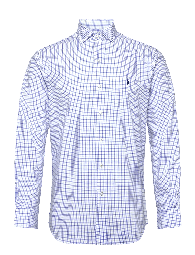 Polo Ralph Lauren - Custom Fit Plaid Stretch Poplin Shirt - basic skjortor - 7047b white harbo - 0