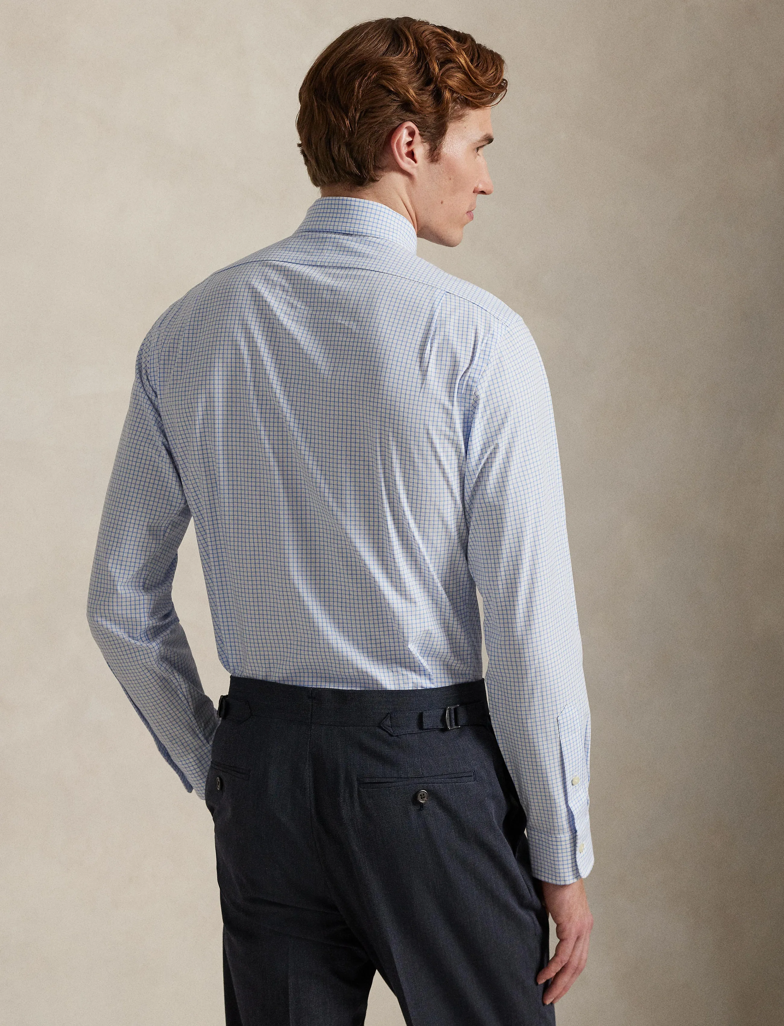 Polo Ralph Lauren 50/1 BISTRCH POPLIN-CUESTBBPPCS - Ternede skjorter - 7047B WHITE HARBO / blue