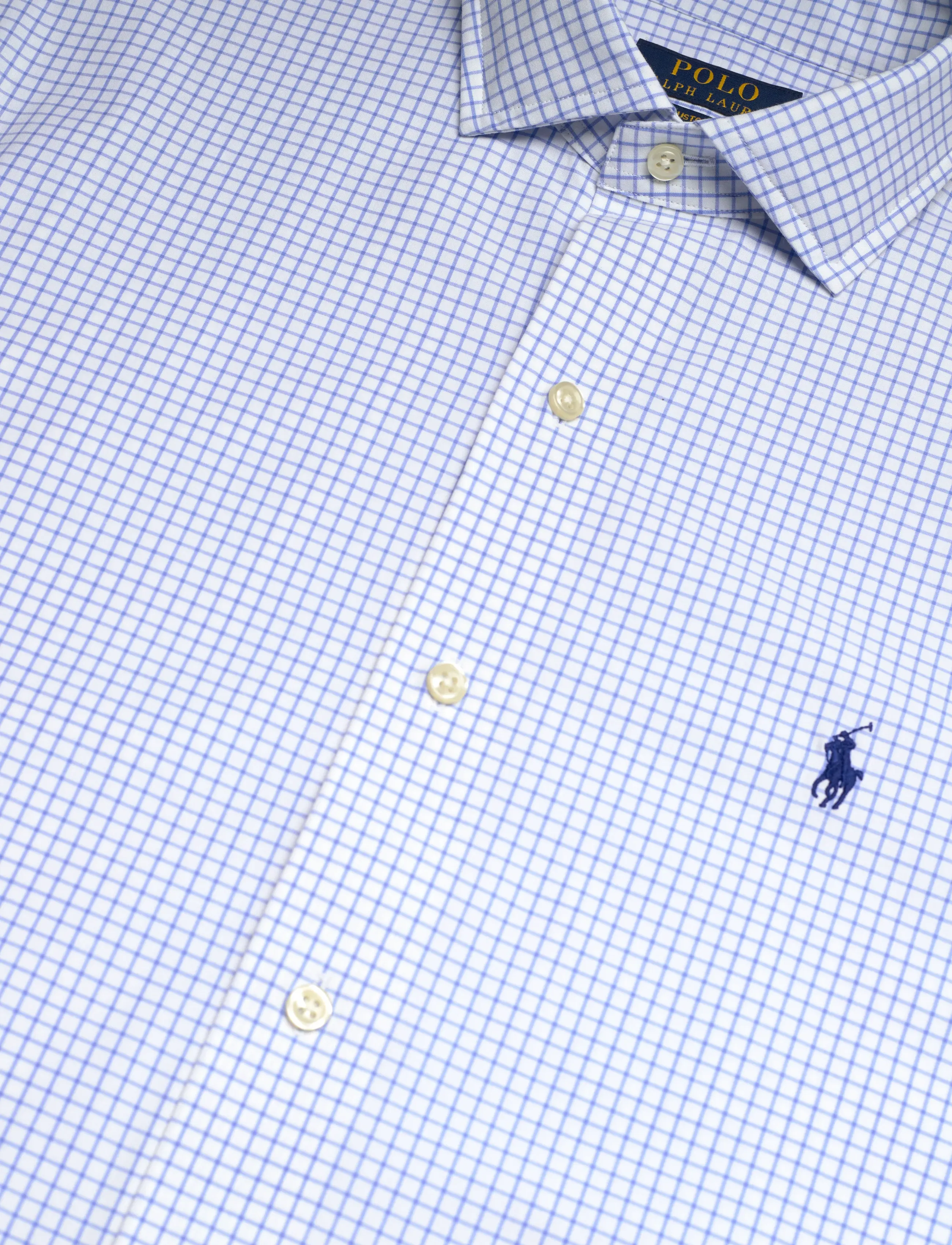 Polo Ralph Lauren - 50/1 BISTRCH POPLIN-CUESTBBPPCS - ternede skjorter - 7047b white harbo - 5