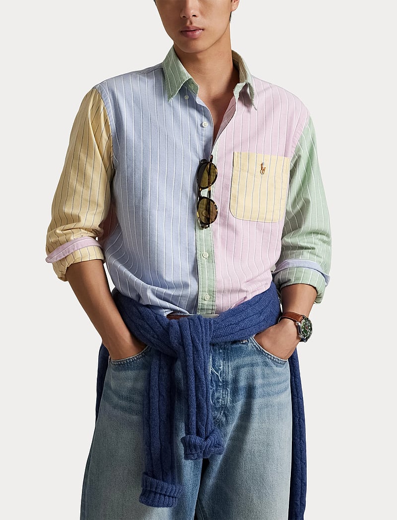 Polo Ralph Lauren - Custom Fit Striped Oxford Fun Shirt - 6854 fancy stripe - 5