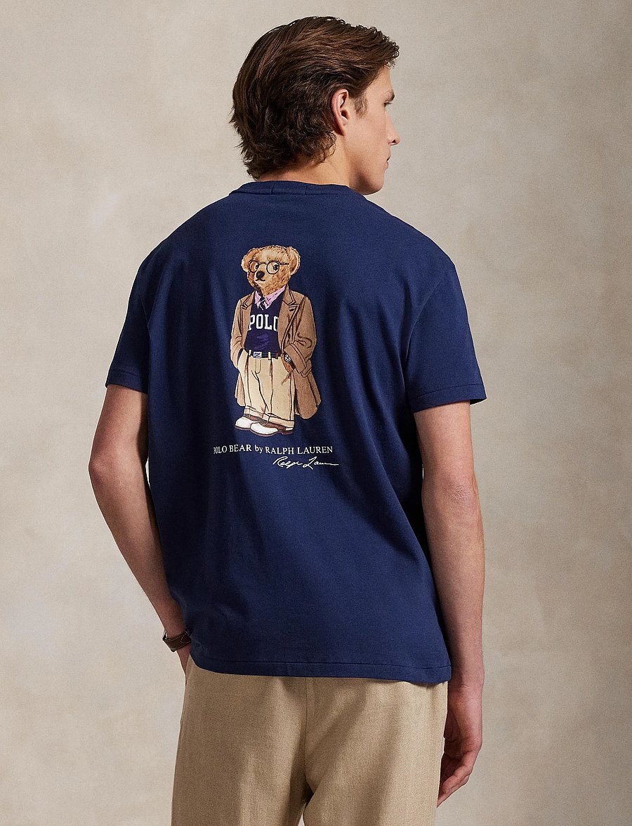 Polo Ralph Lauren - Custom Slim Fit Polo Bear Jersey T-Shirt - pf25 newport navy - 2