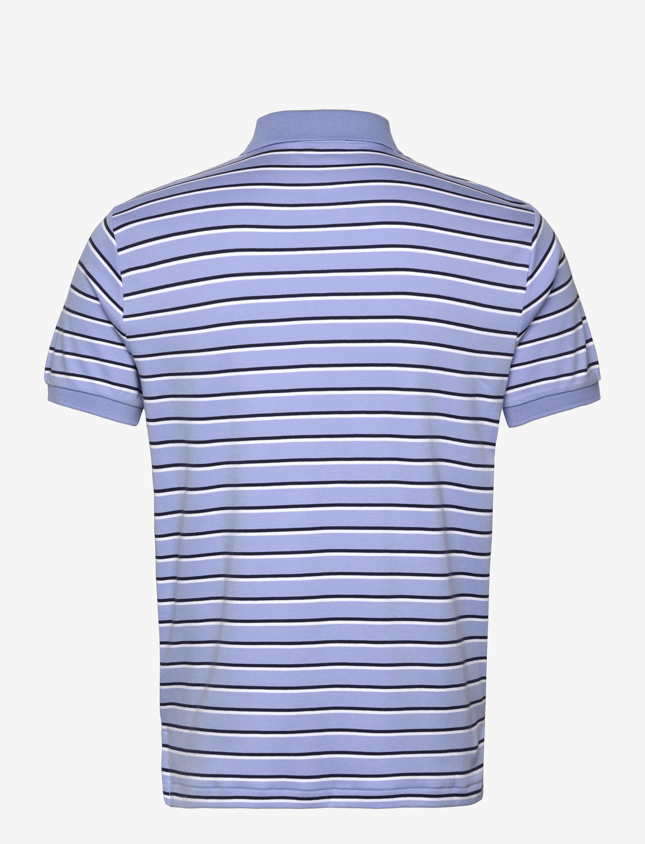 Polo Ralph Lauren - Custom Slim Fit Striped Soft Cotton Polo - lühikeste varrukatega polod - dress shirt blue - 1