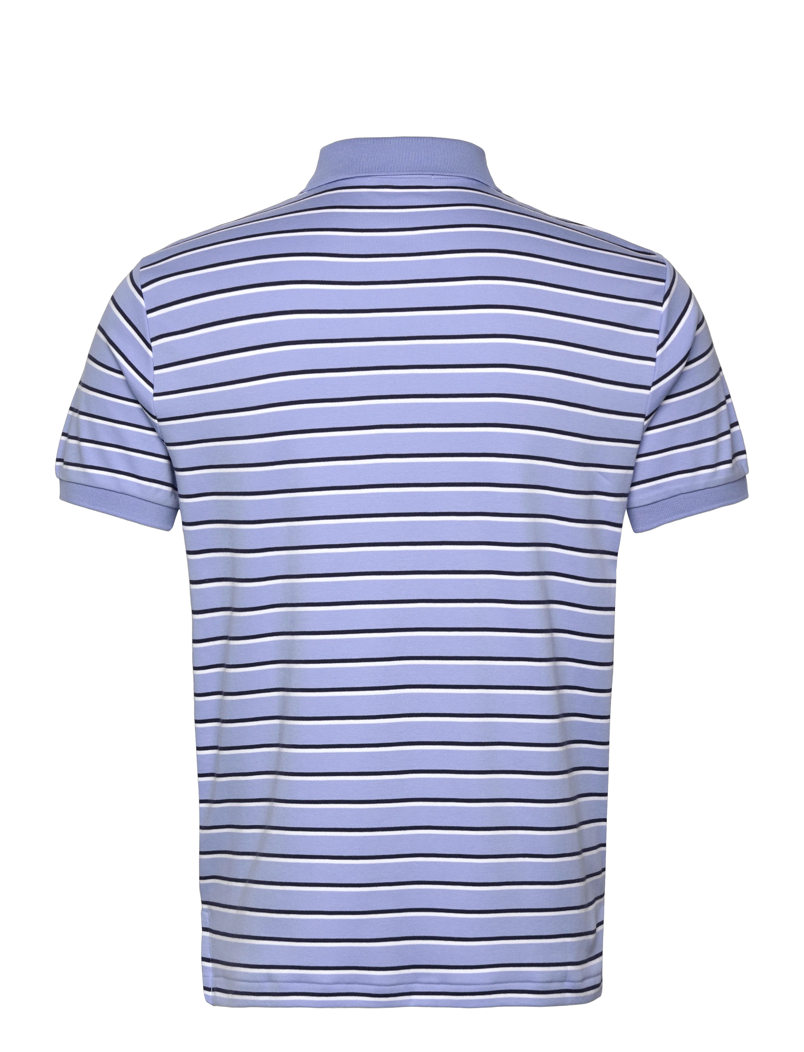 Polo Ralph Lauren - Custom Slim Fit Striped Soft Cotton Polo - dress shirt blue - 1