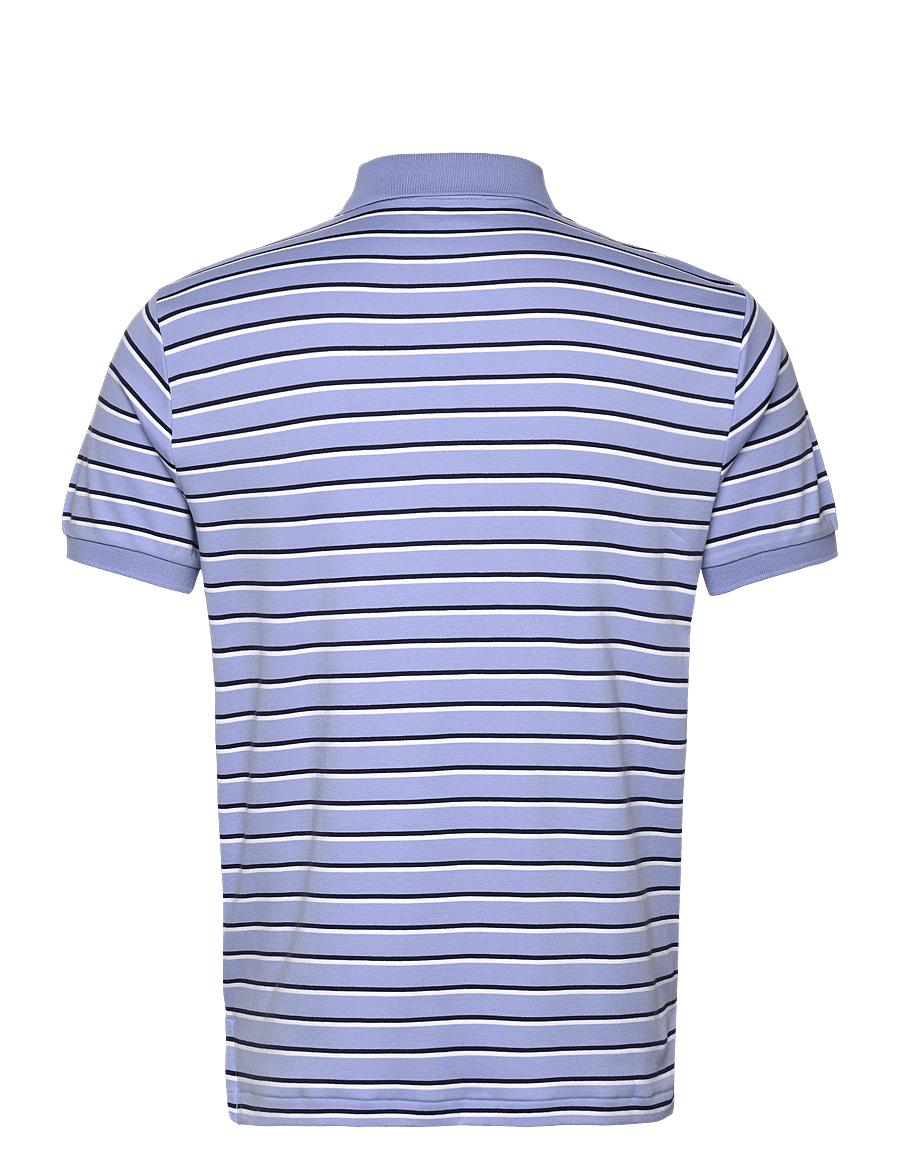 Polo Ralph Lauren - Custom Slim Fit Striped Soft Cotton Polo - dress shirt blue - 1
