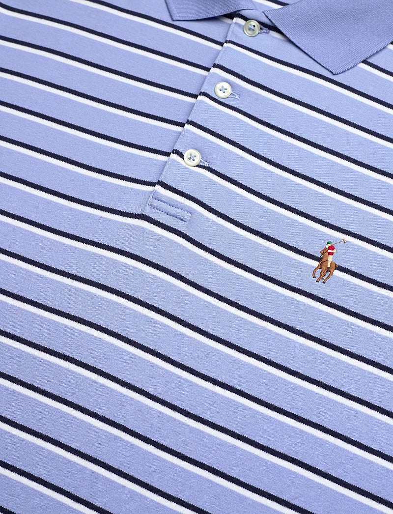 Polo Ralph Lauren - Custom Slim Fit Striped Soft Cotton Polo - kortærmede poloer - dress shirt blue - 2