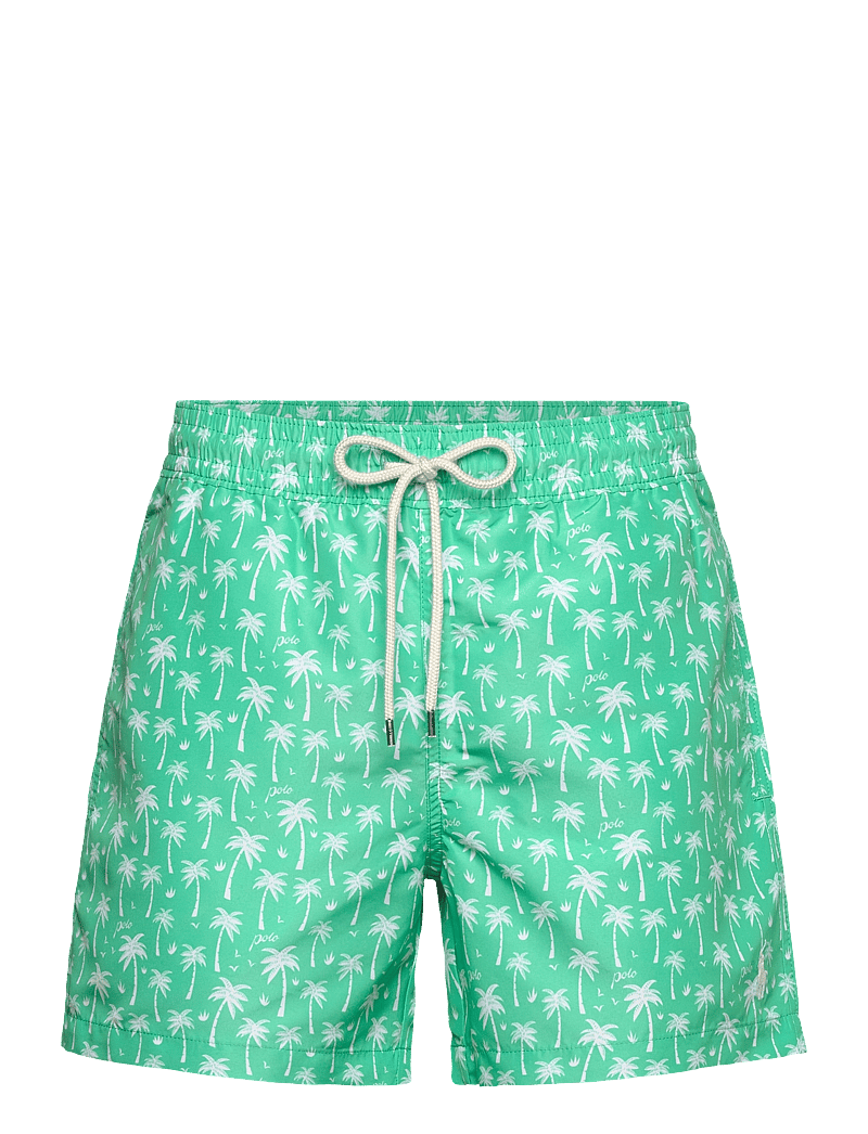 Polo Ralph Lauren - 4.5-Inch Traveler Slim Fit Swim Trunk - badehosen - polo palms - 0