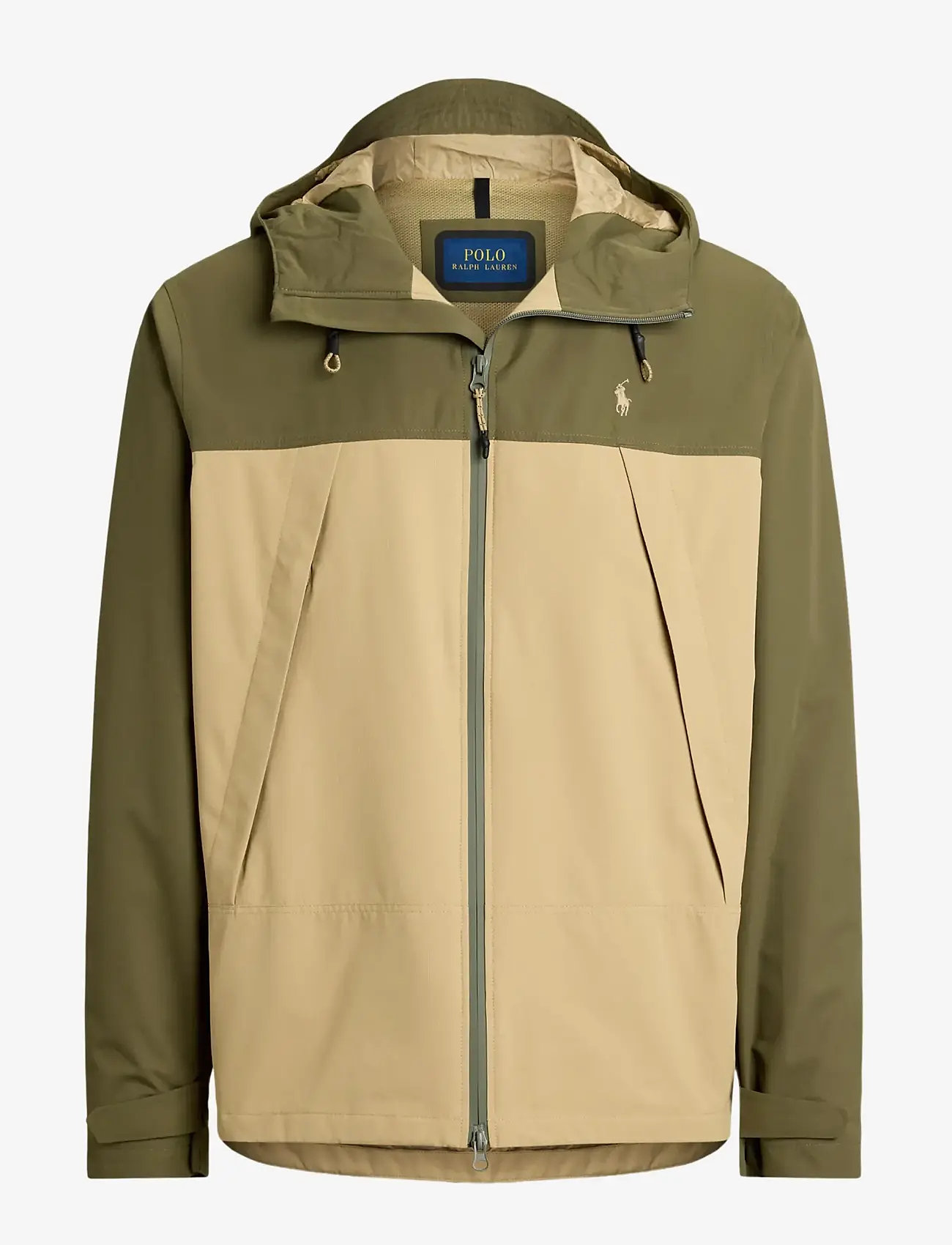 Polo Ralph Lauren - Color-Blocked Hooded Jacket - vihmamantlid - outdoors olive/vi - 1