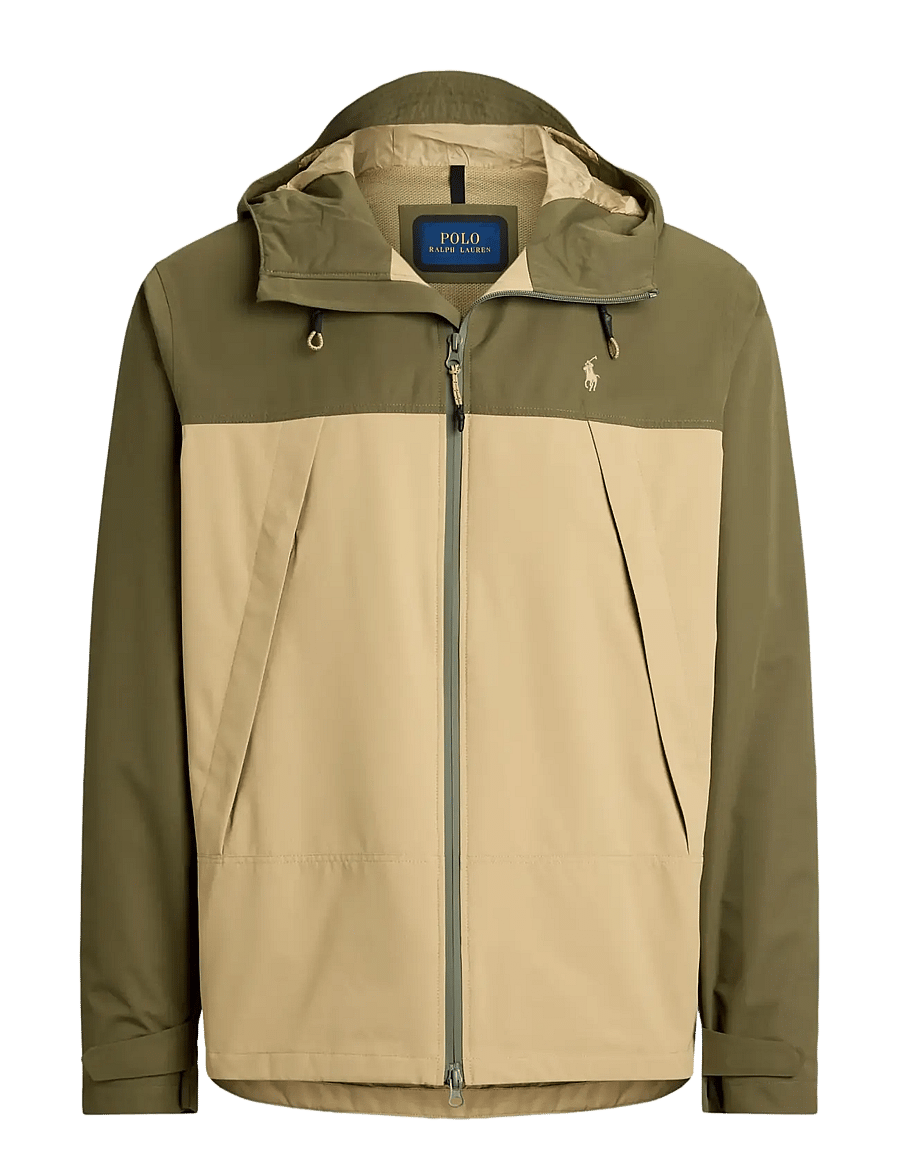 Polo Ralph Lauren - Color-Blocked Hooded Jacket - kupuj według okazji - outdoors olive/vi - 1
