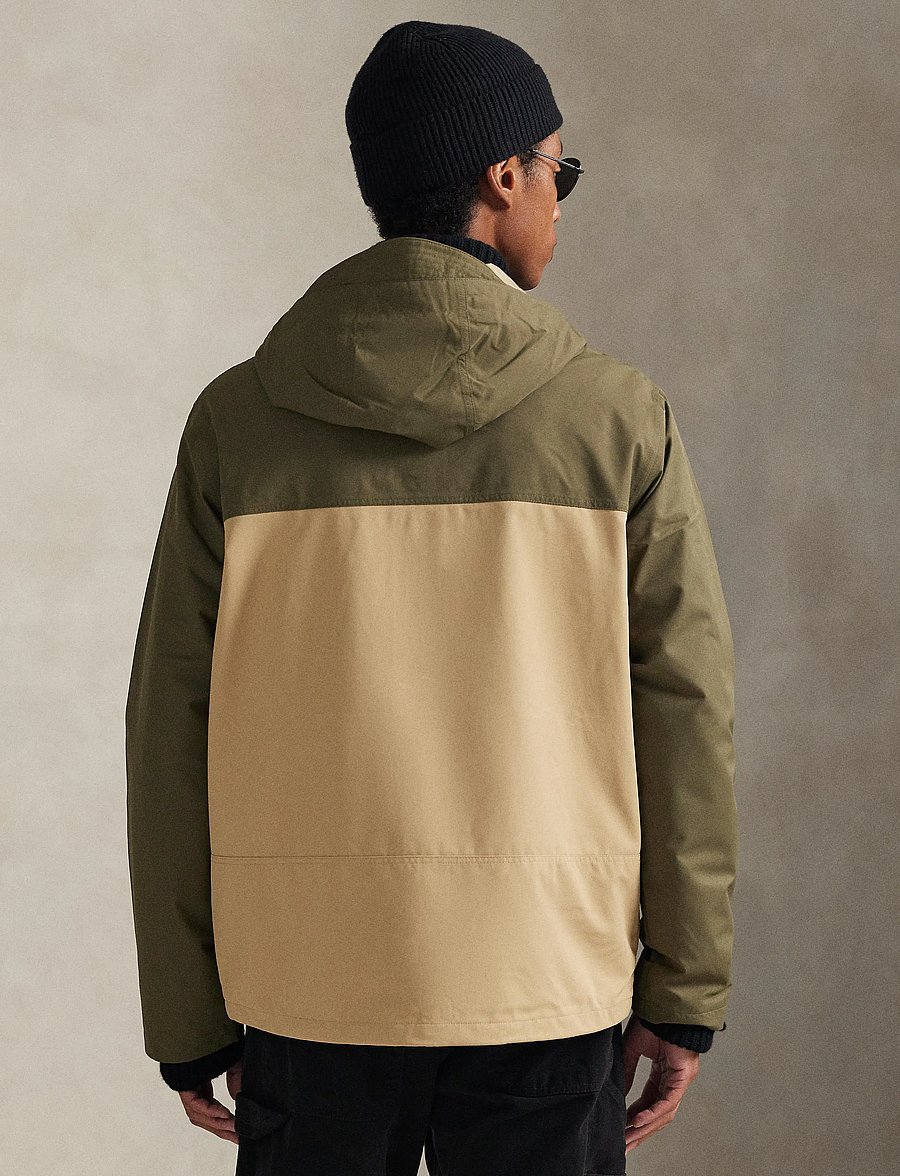 Polo Ralph Lauren - Color-Blocked Hooded Jacket - kupuj według okazji - outdoors olive/vi - 2