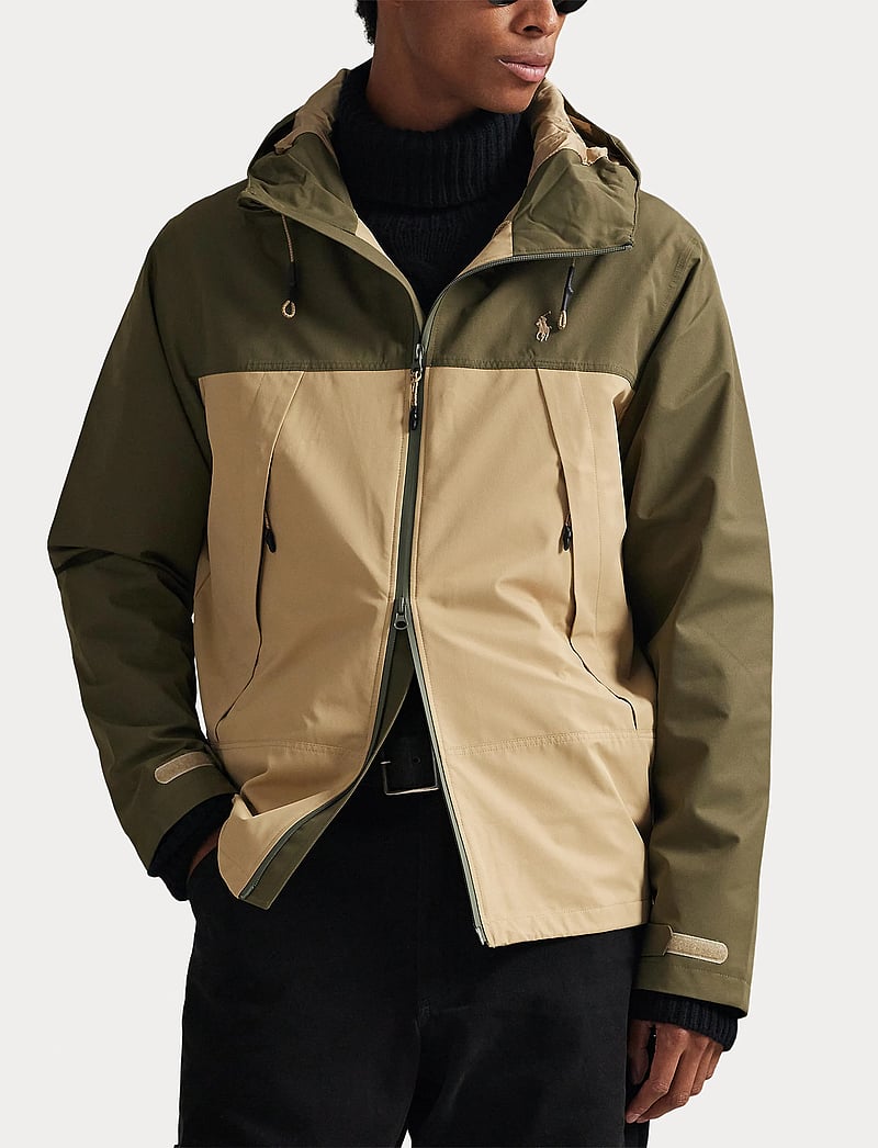 Polo Ralph Lauren - Color-Blocked Hooded Jacket - vihmamantlid - outdoors olive/vi - 5