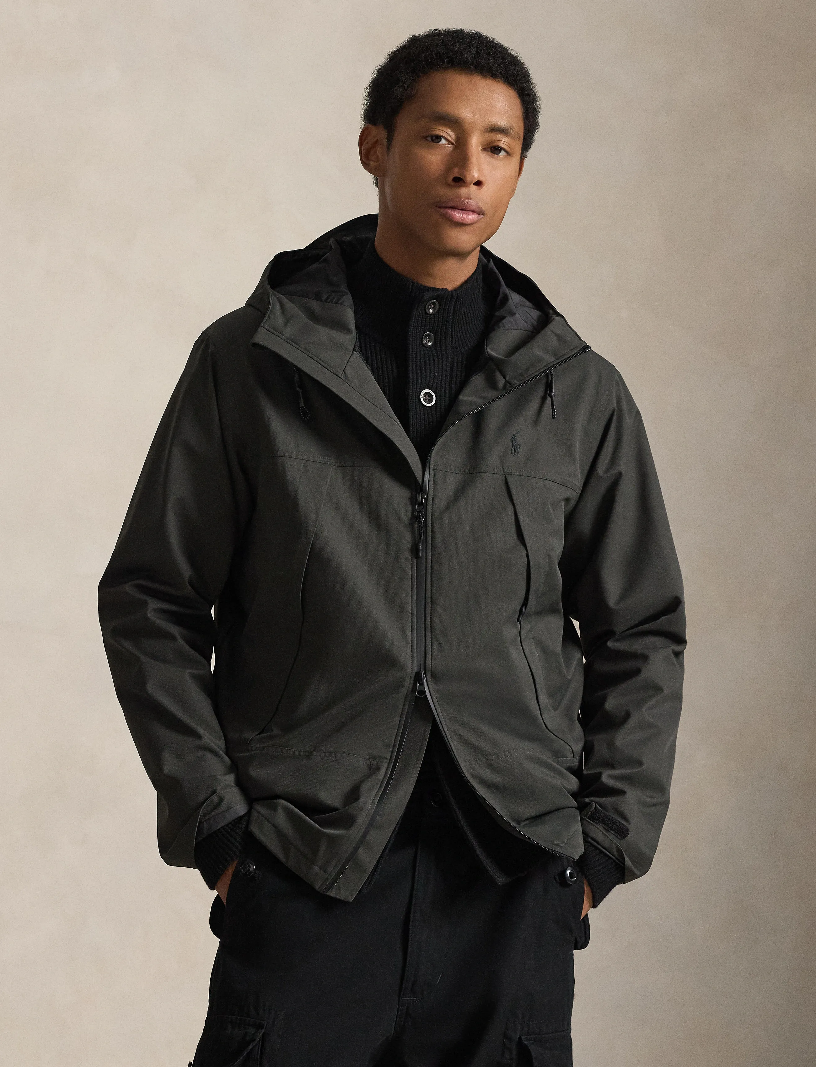 Polo Ralph Lauren The Eastview Hooded Jacket - Overtøj - DEEP GREY / grey