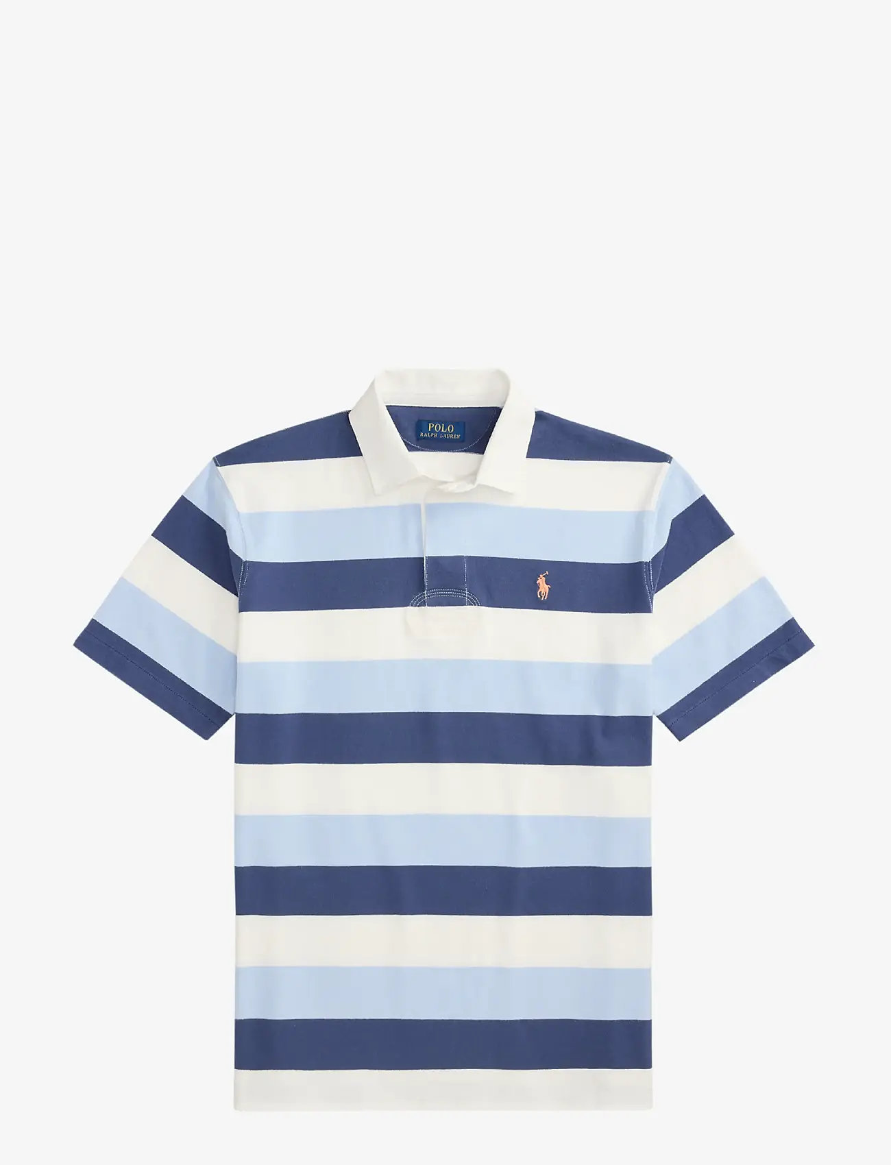 Polo Ralph Lauren - Classic Fit Short-Sleeve Rugby Shirt - kortærmede poloer - office blue multi - 1