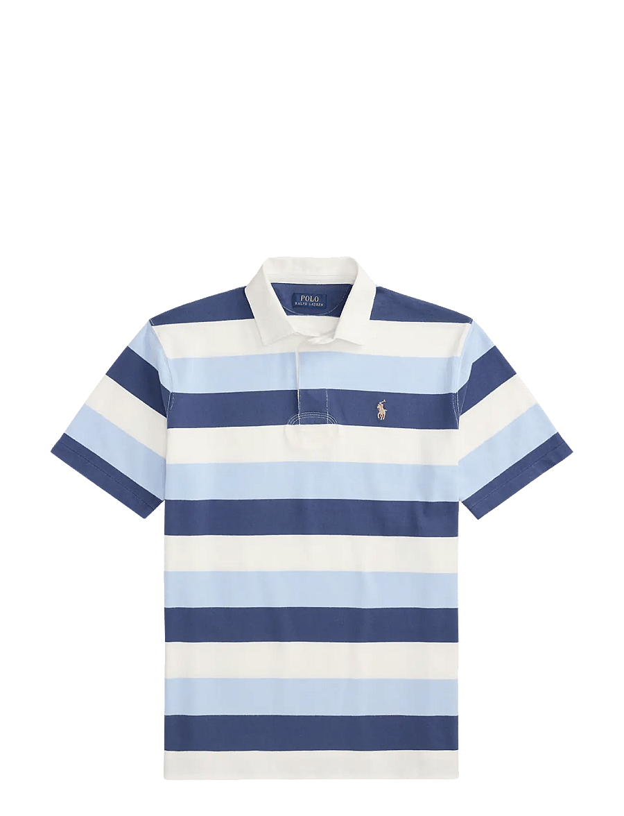 Polo Ralph Lauren - Classic Fit Short-Sleeve Rugby Shirt - krótki rękaw - office blue multi - 1